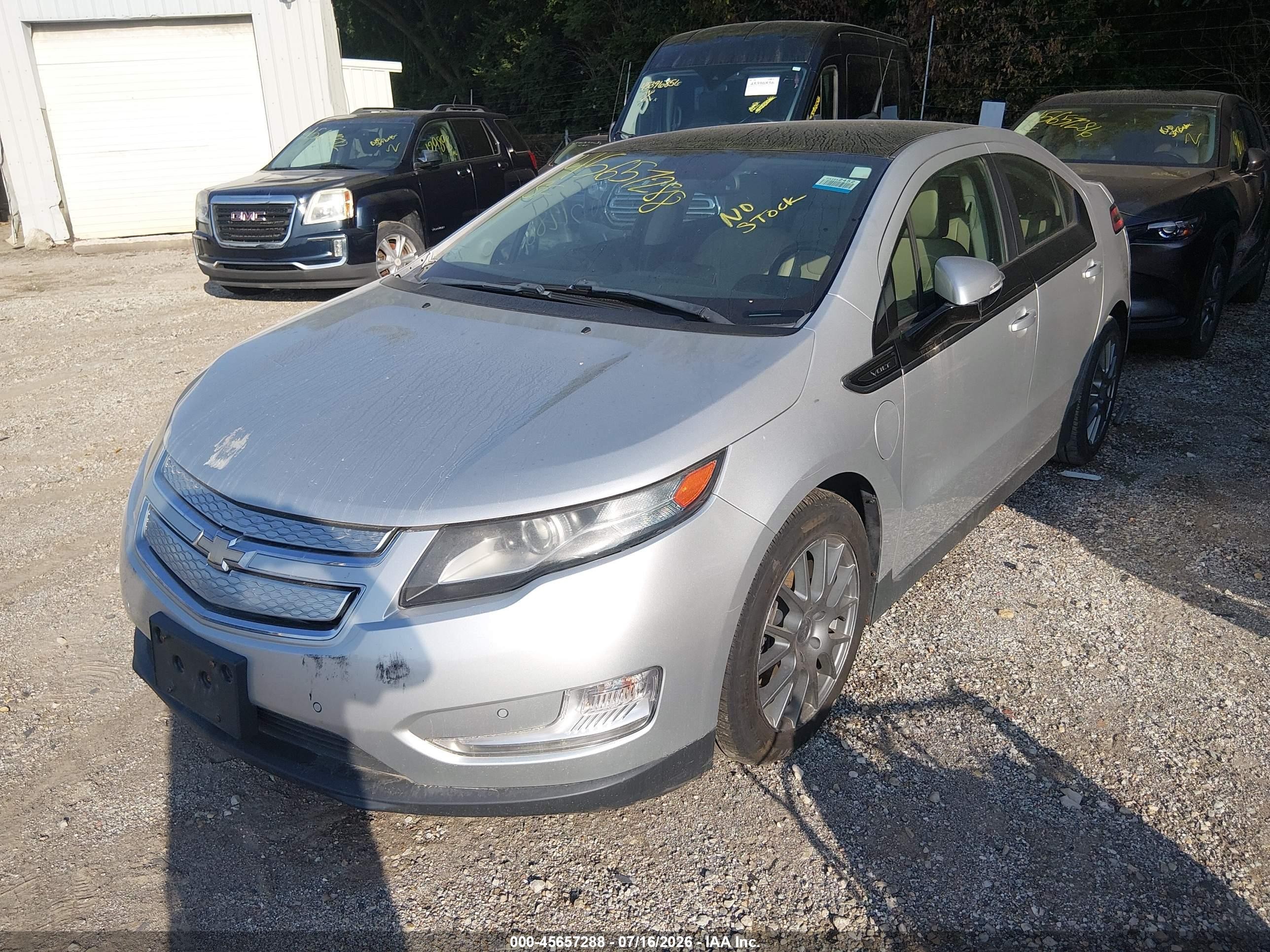 2012 Chevrolet Volt   Gray vin: 1G1RD6E49CU104017
