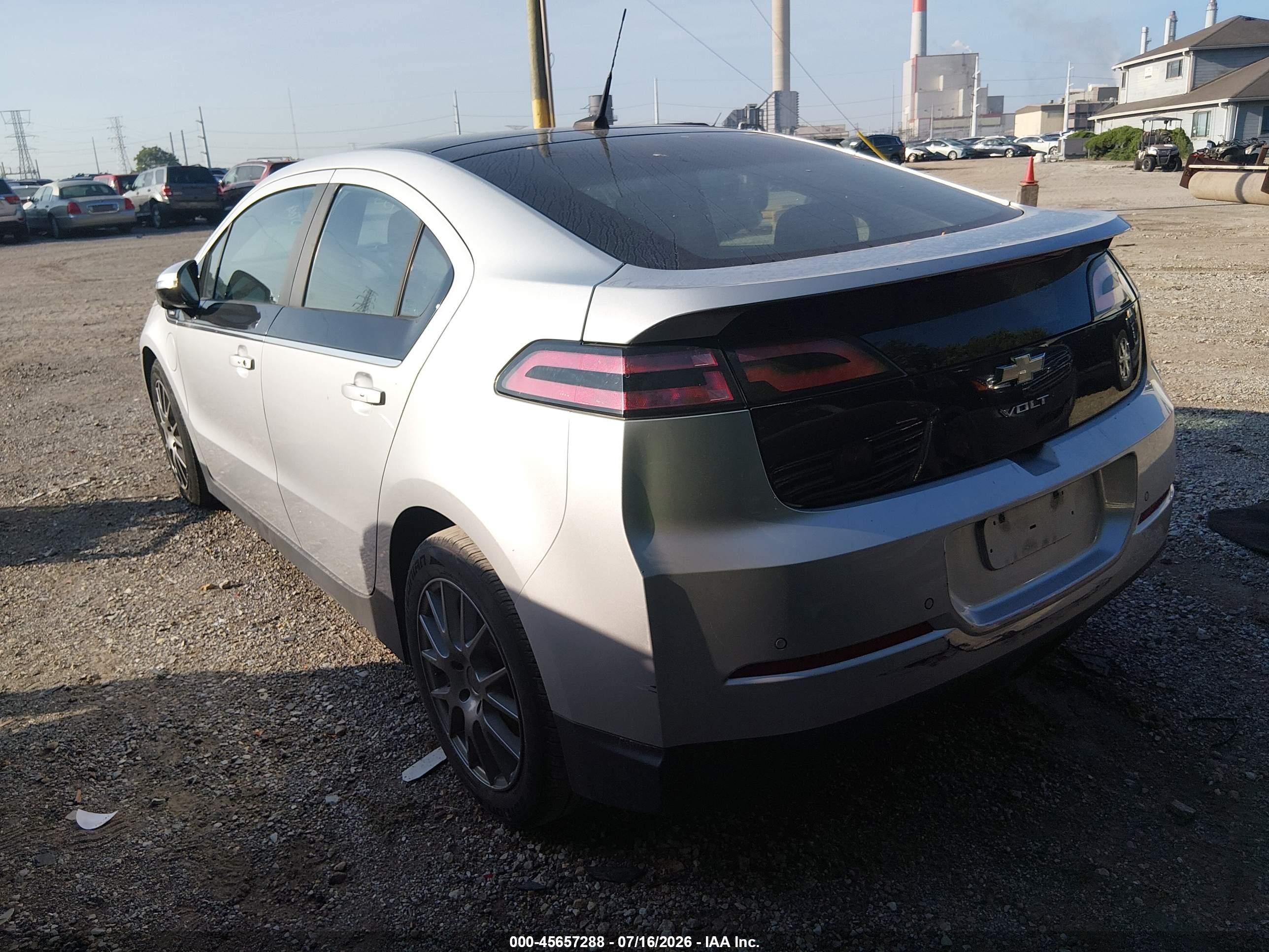 2012 Chevrolet Volt   Gray vin: 1G1RD6E49CU104017