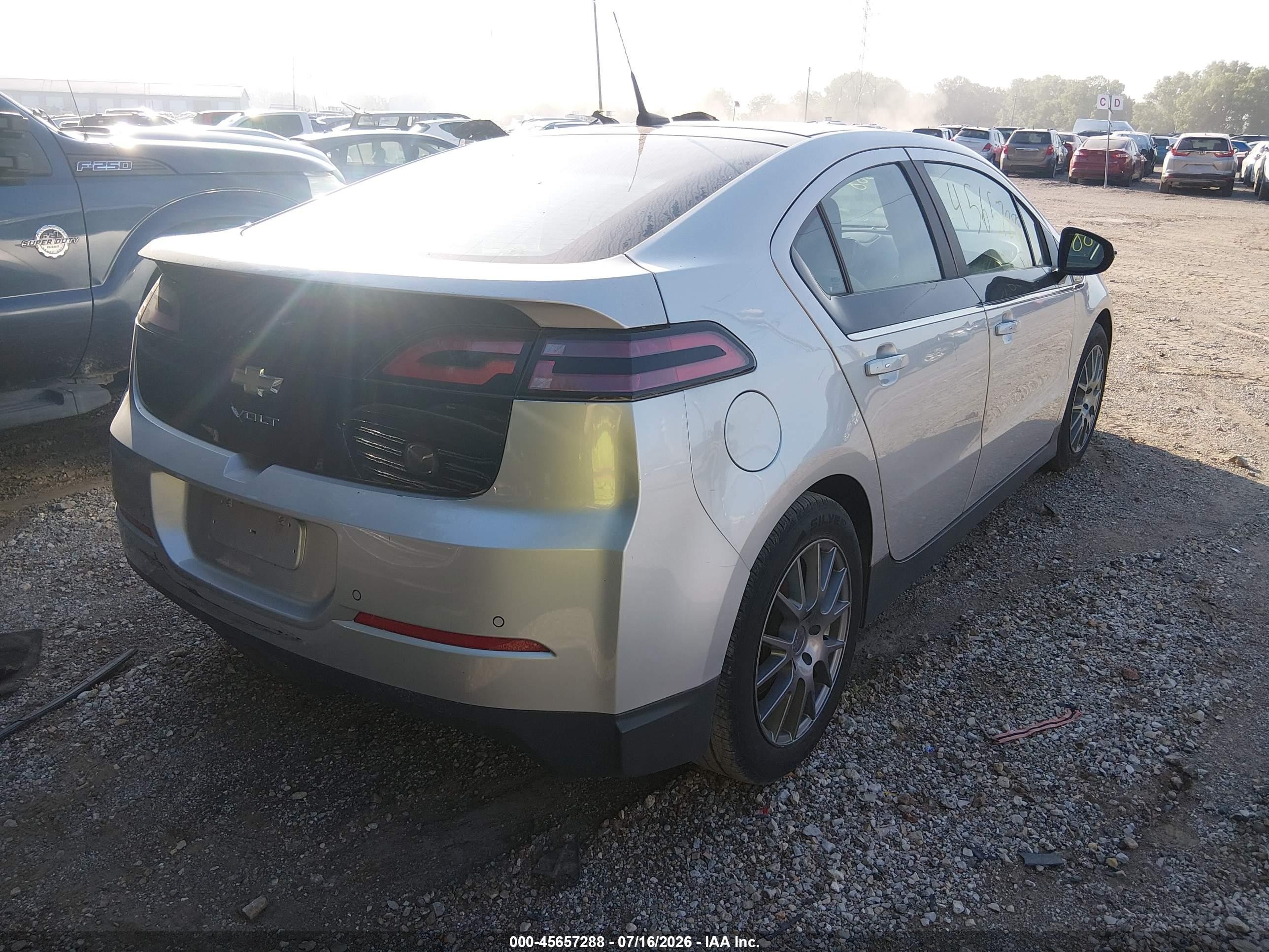 2012 Chevrolet Volt   Gray vin: 1G1RD6E49CU104017