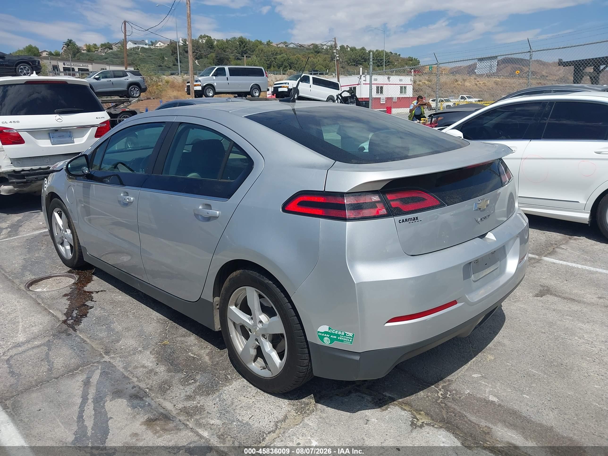 2014 Chevrolet Volt   Silver vin: 1G1RE6E40EU171850