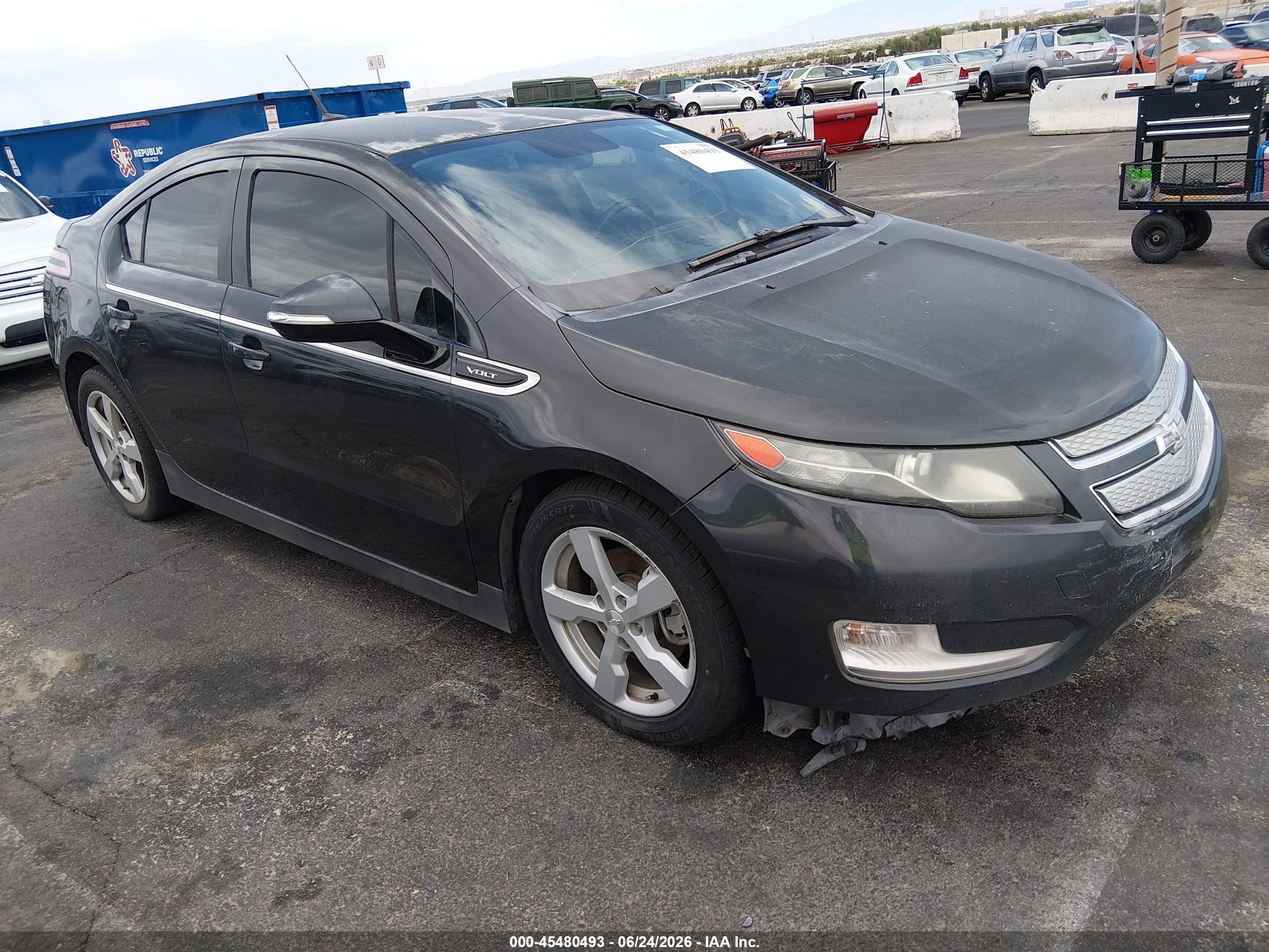 2014 Chevrolet Volt   Gray vin: 1G1RE6E42EU165404