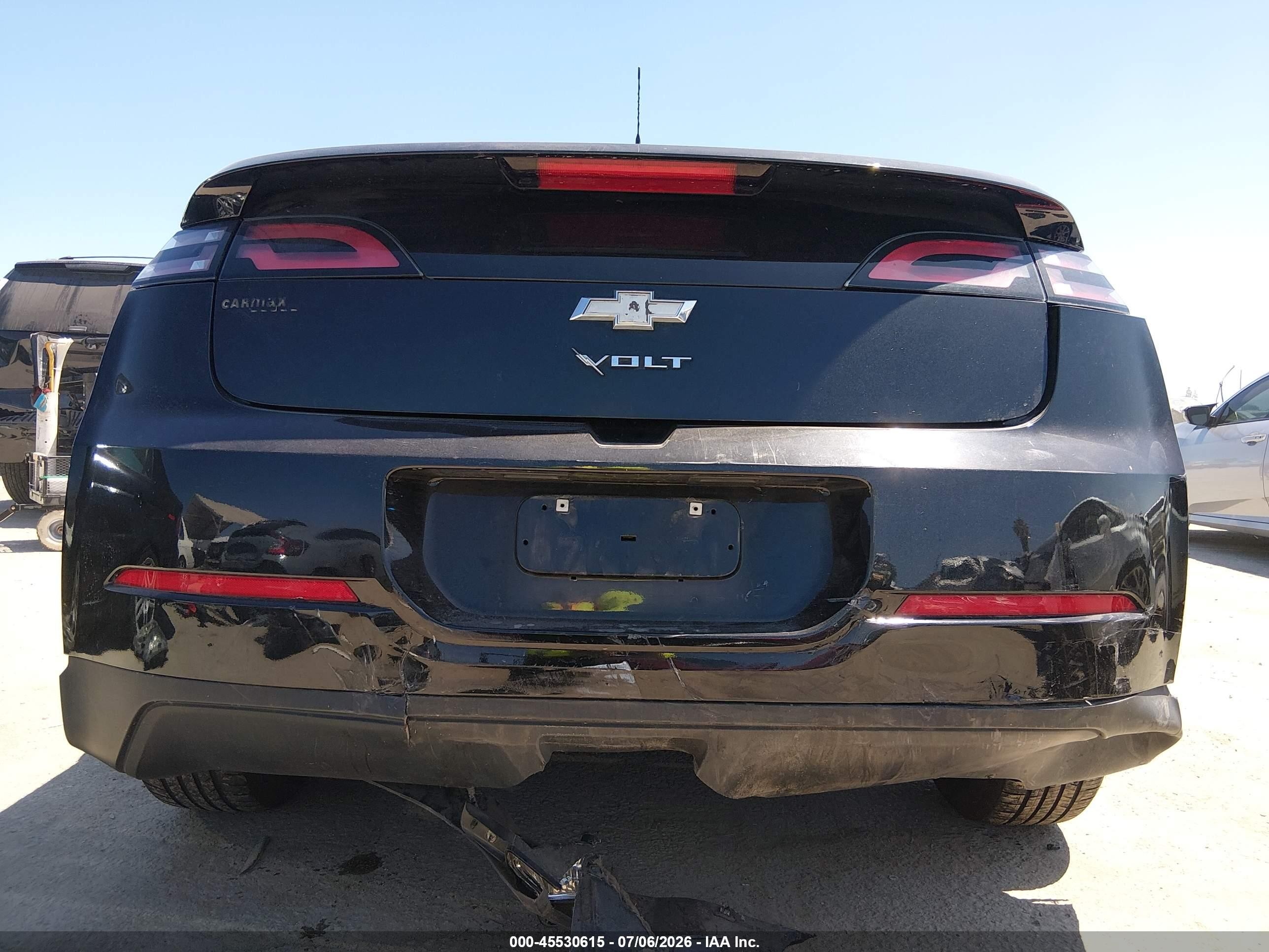 2014 Chevrolet Volt   Black vin: 1G1RE6E44EU123025