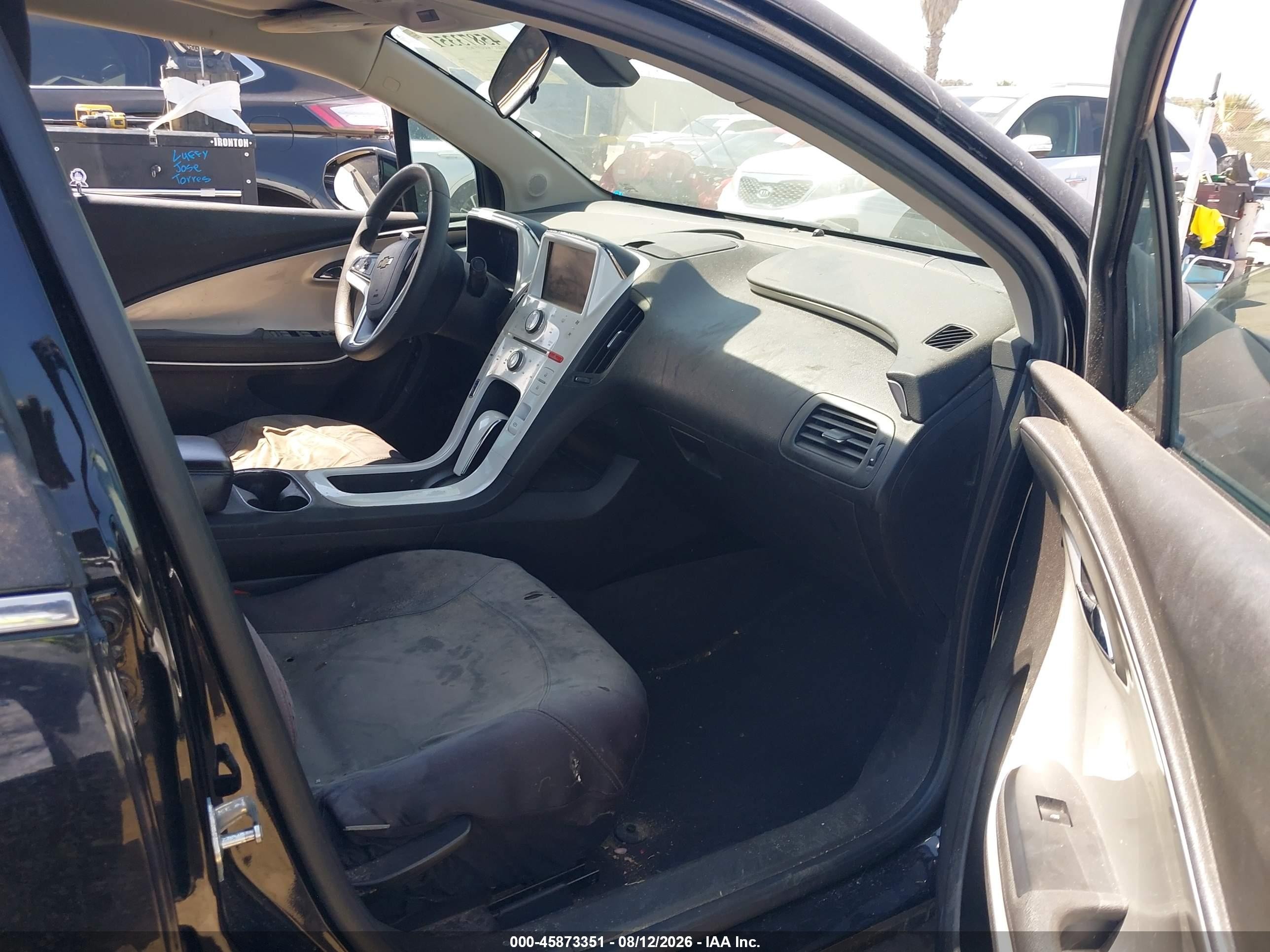 2013 Chevrolet Volt   Black vin: 1G1RE6E46DU147020