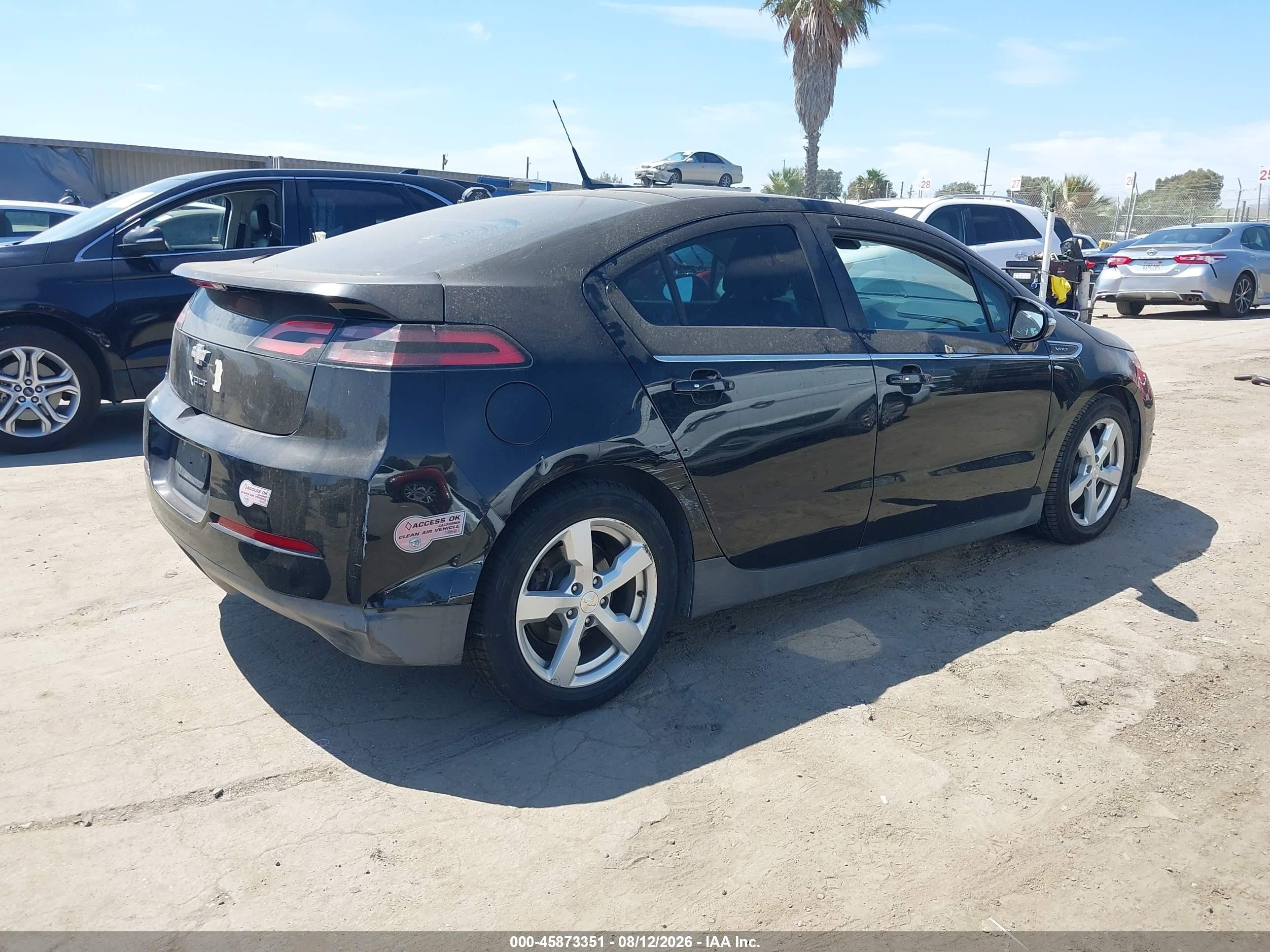 2013 Chevrolet Volt   Black vin: 1G1RE6E46DU147020