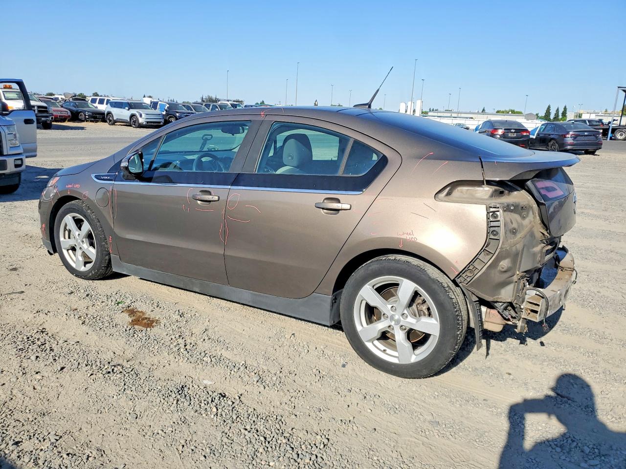 2014 Chevrolet Volt Brown vin: 1G1RE6E46EU172677