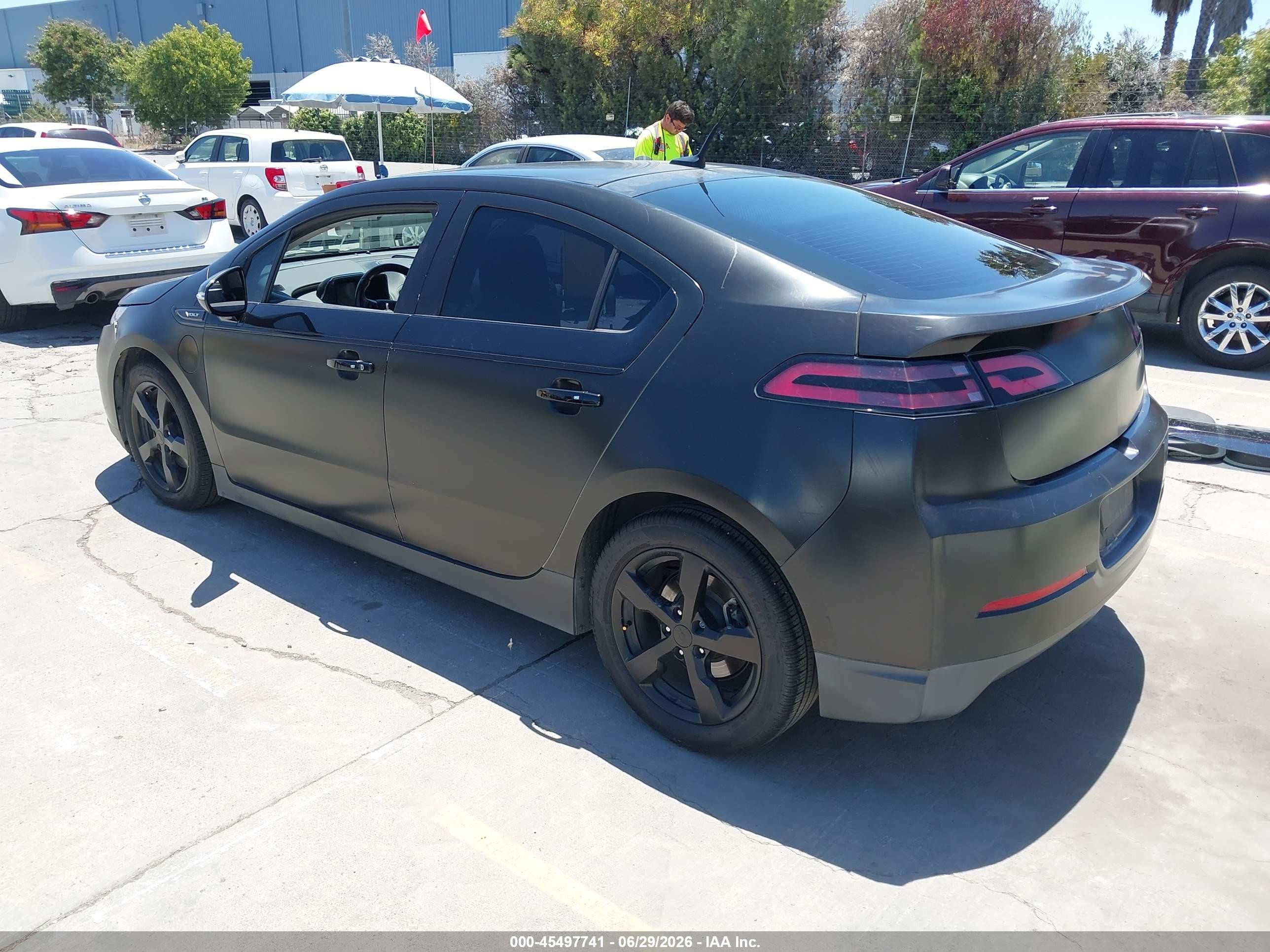 2014 Chevrolet Volt   Черный vin: 1G1RE6E47EU170470