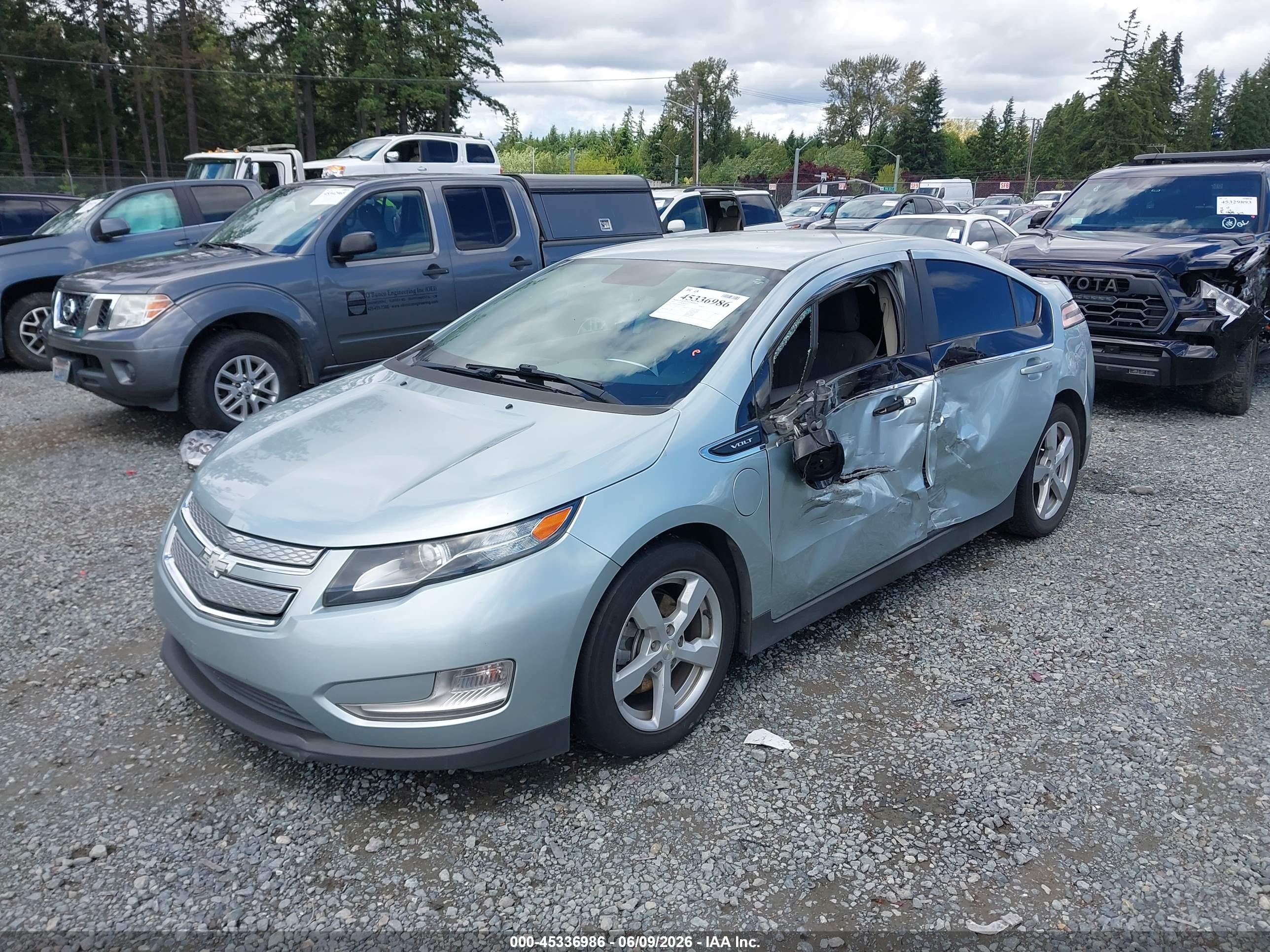 2013 Chevrolet Volt   Gray vin: 1G1RE6E48DU102595