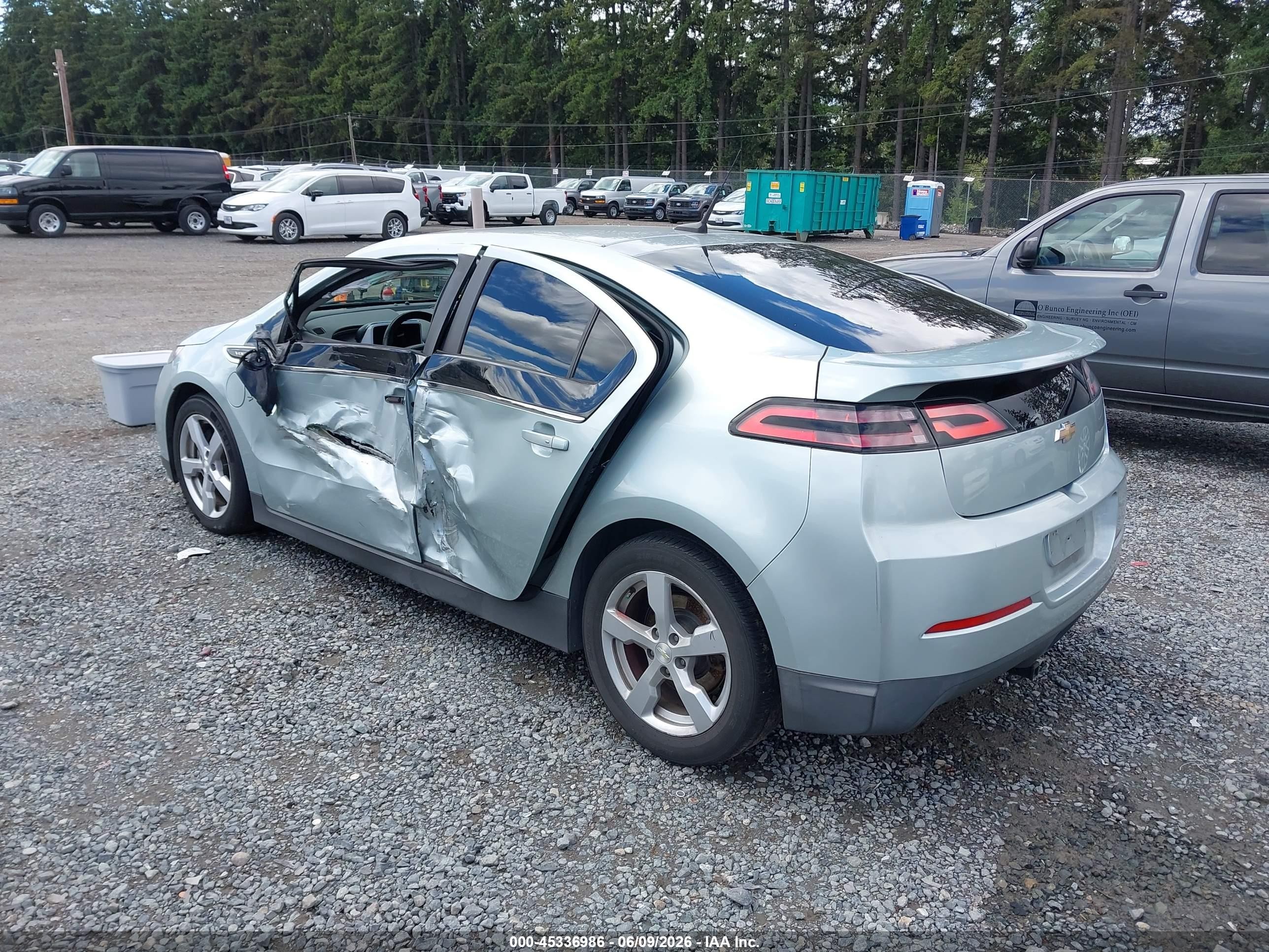 2013 Chevrolet Volt   Gray vin: 1G1RE6E48DU102595