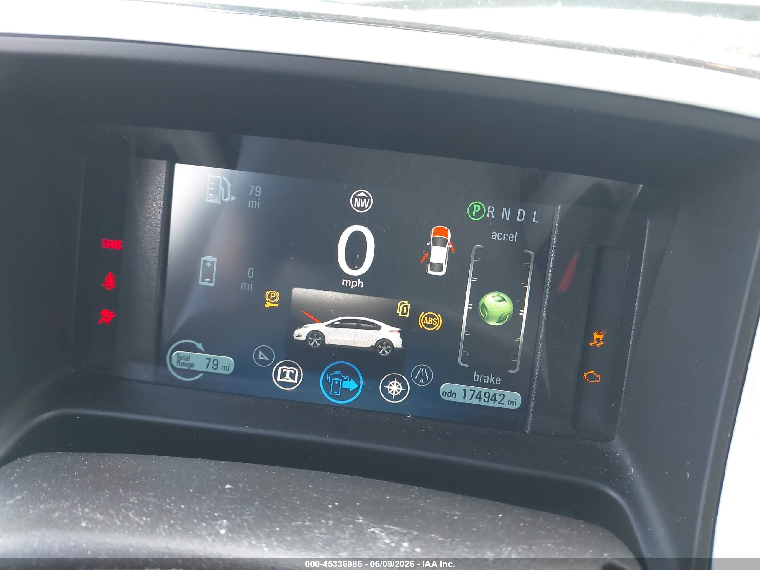 2013 Chevrolet Volt   Gray vin: 1G1RE6E48DU102595