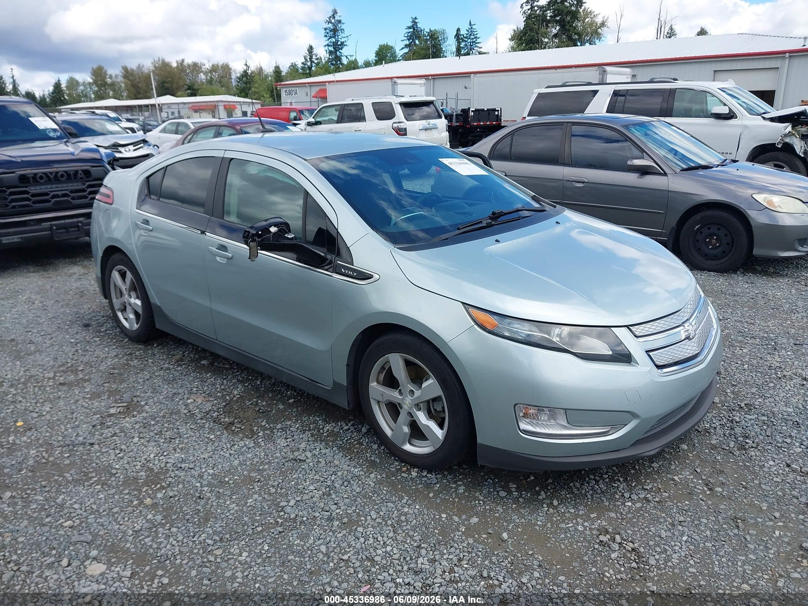 2013 Chevrolet Volt   Gray vin: 1G1RE6E48DU102595