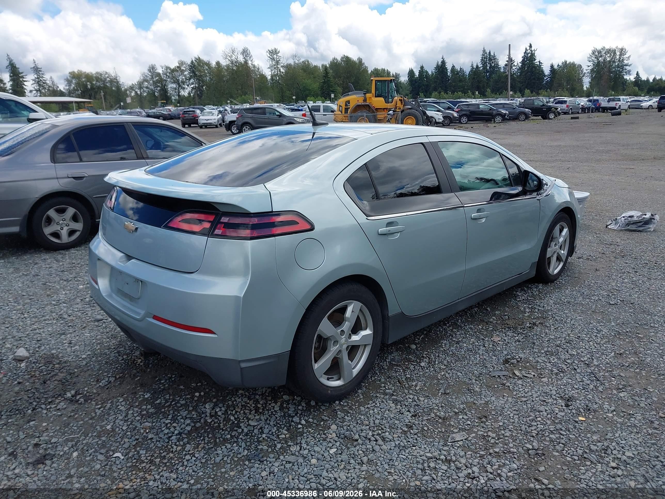 2013 Chevrolet Volt   Gray vin: 1G1RE6E48DU102595