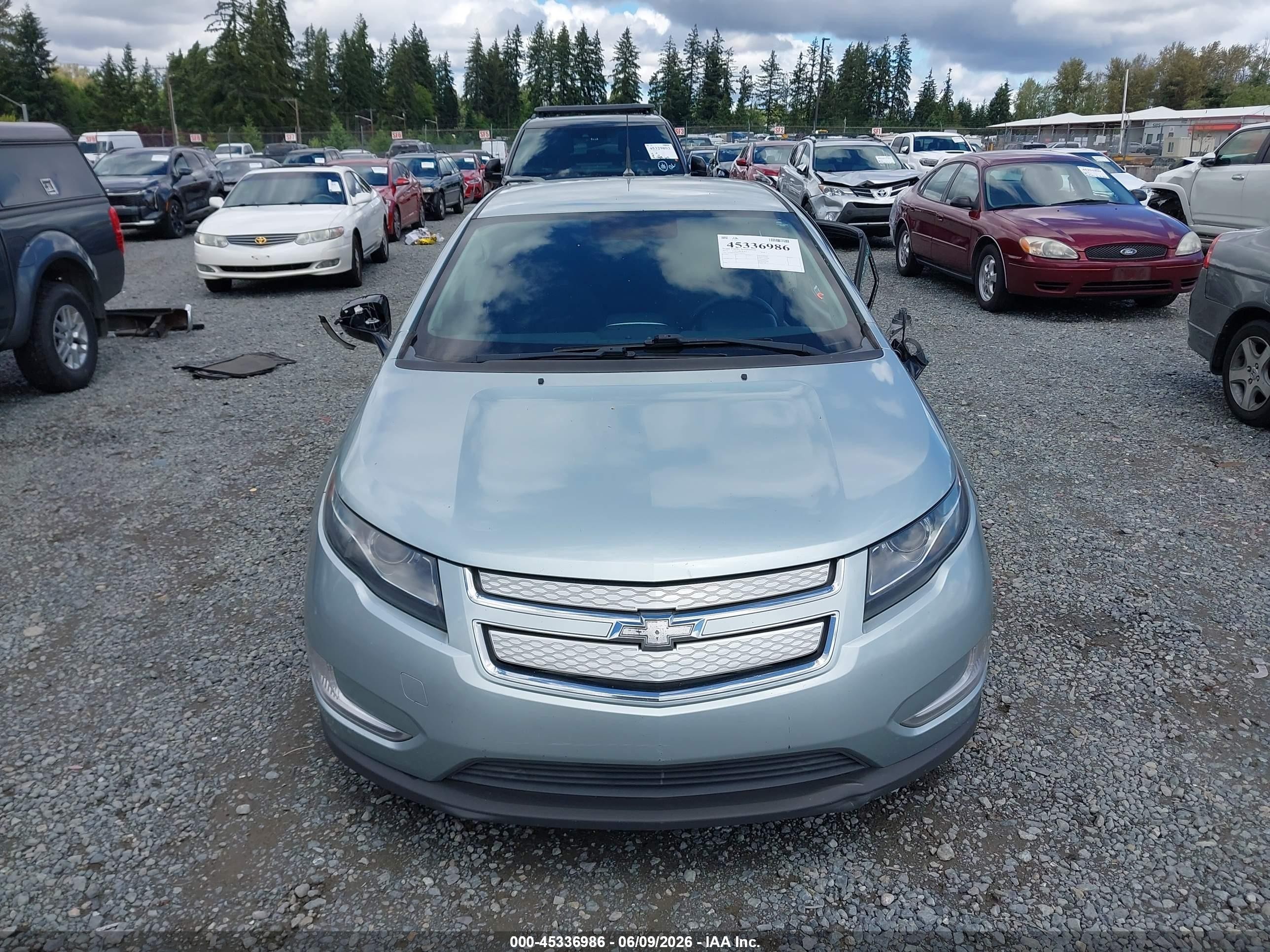 2013 Chevrolet Volt   Gray vin: 1G1RE6E48DU102595
