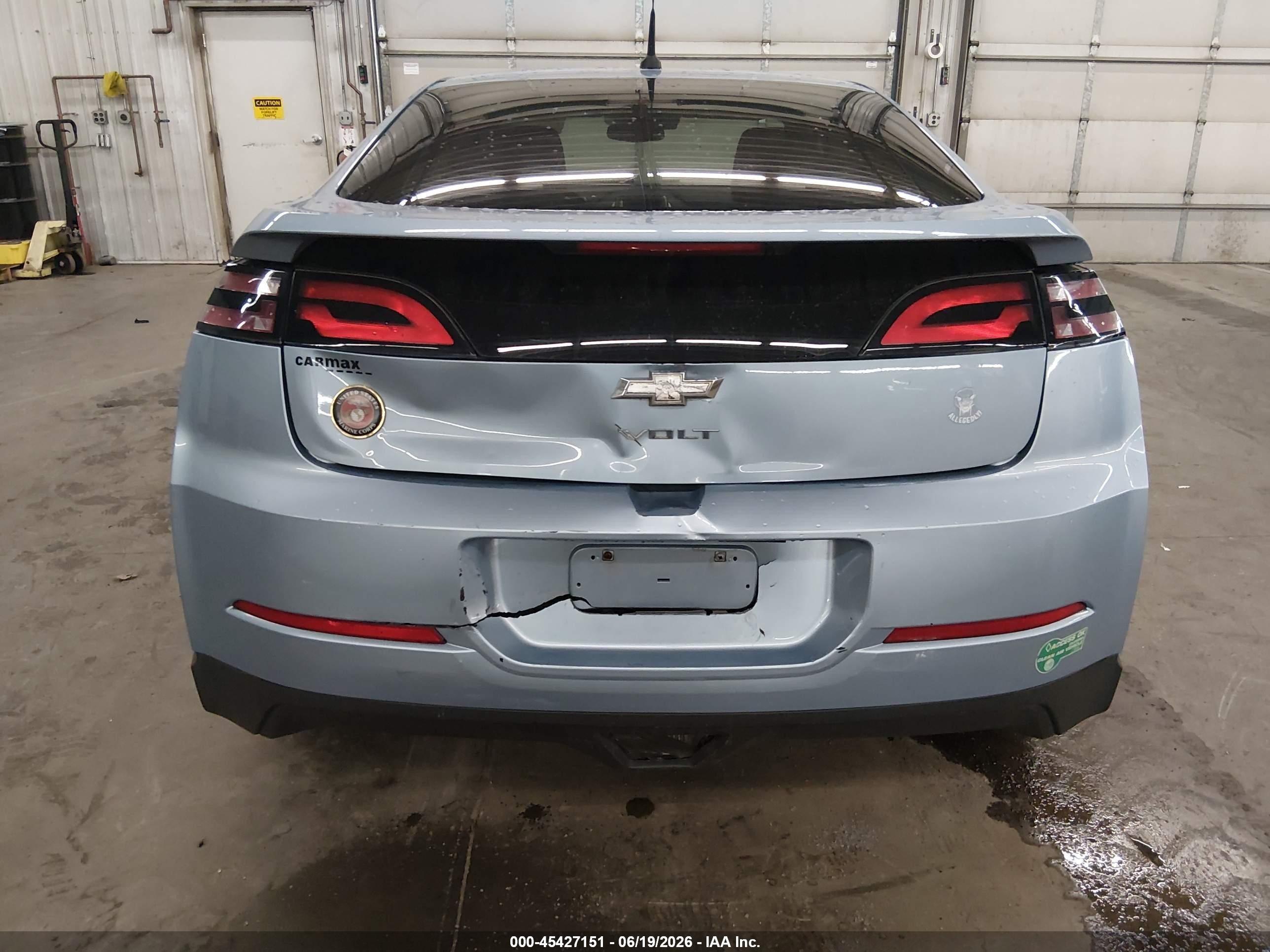 2013 Chevrolet Volt   Light Blue vin: 1G1RE6E49DU119244