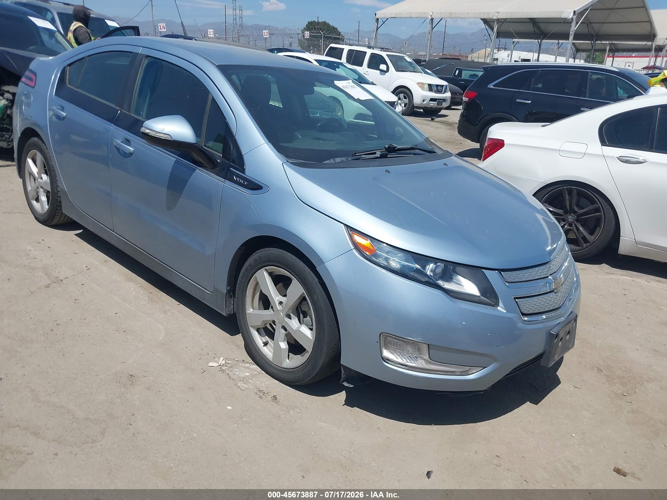 2014 Chevrolet Volt   Light Blue vin: 1G1RE6E49EU162306