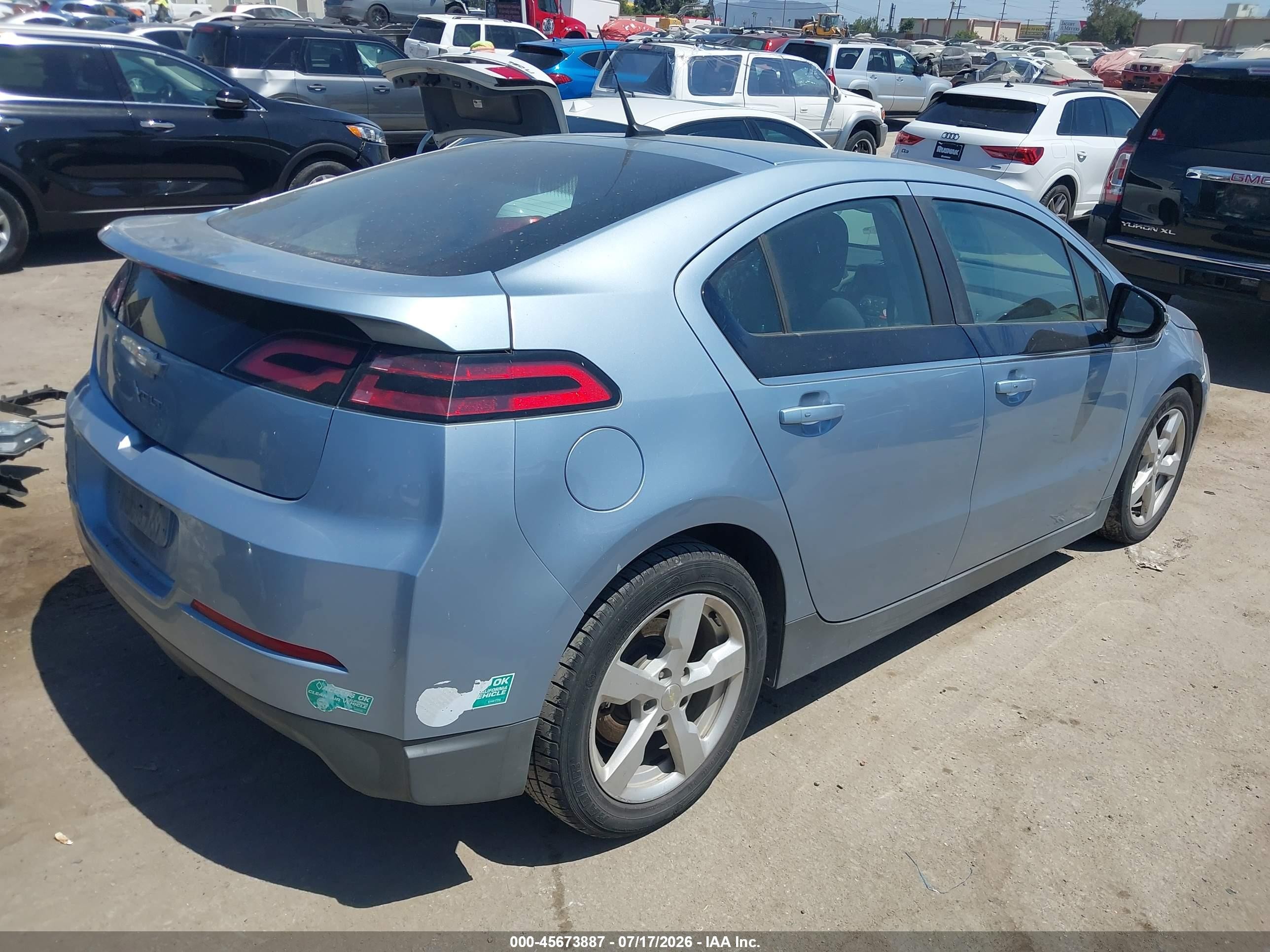 2014 Chevrolet Volt   Light Blue vin: 1G1RE6E49EU162306