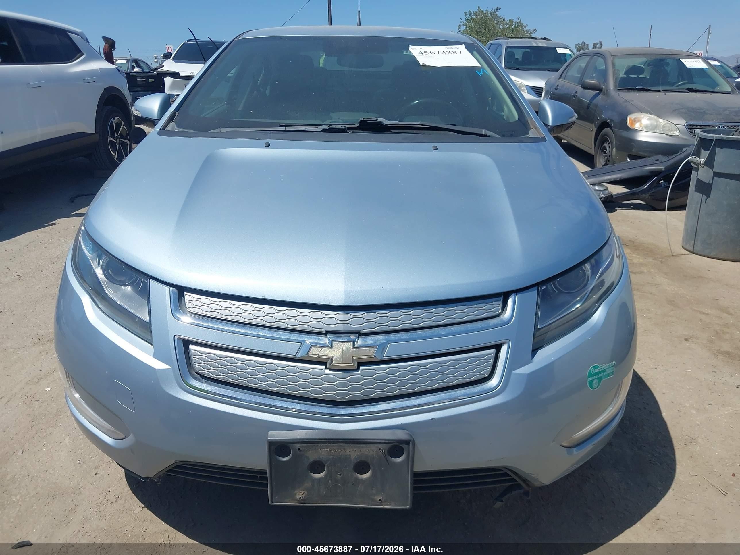 2014 Chevrolet Volt   Light Blue vin: 1G1RE6E49EU162306