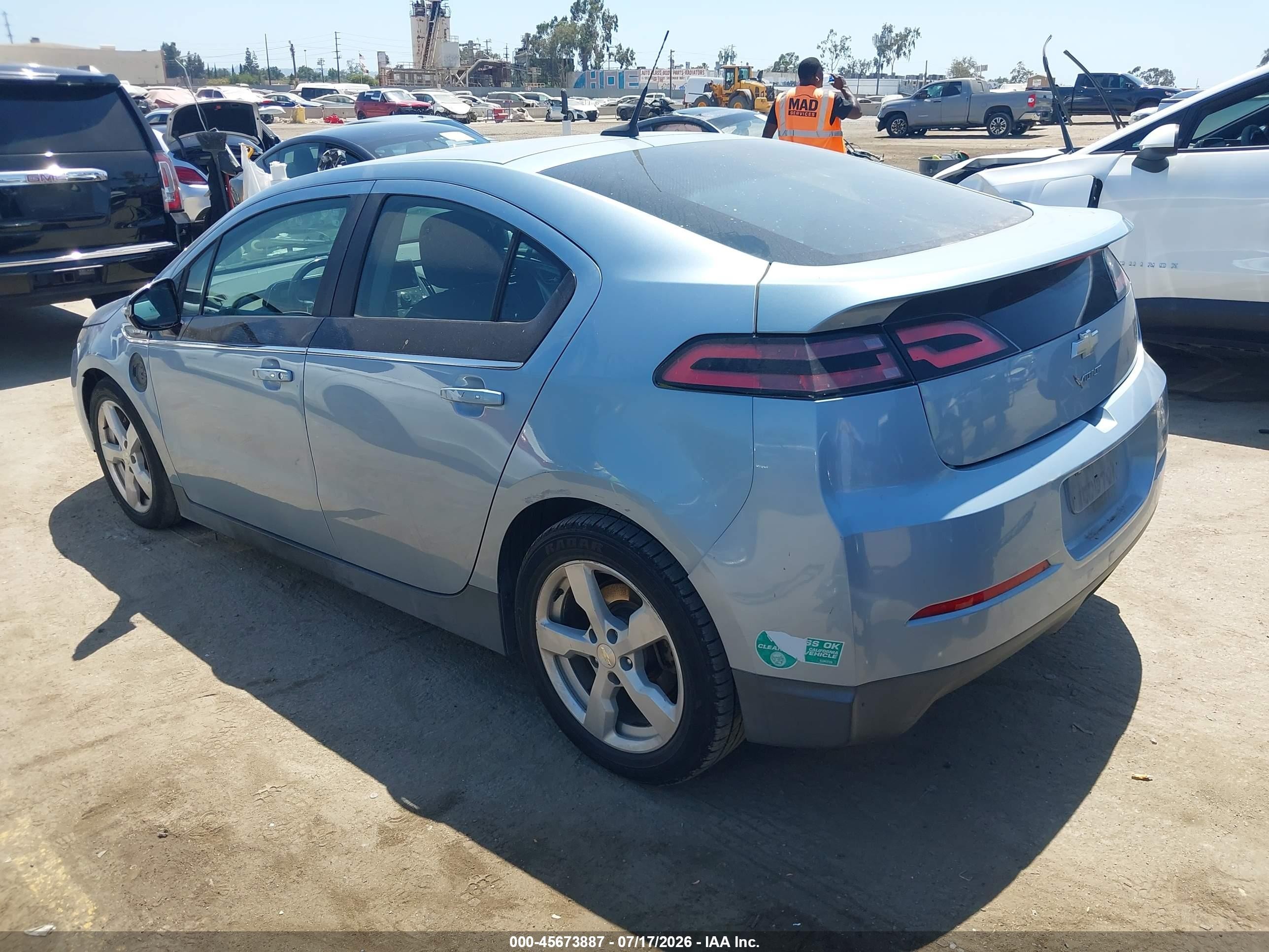 2014 Chevrolet Volt   Light Blue vin: 1G1RE6E49EU162306