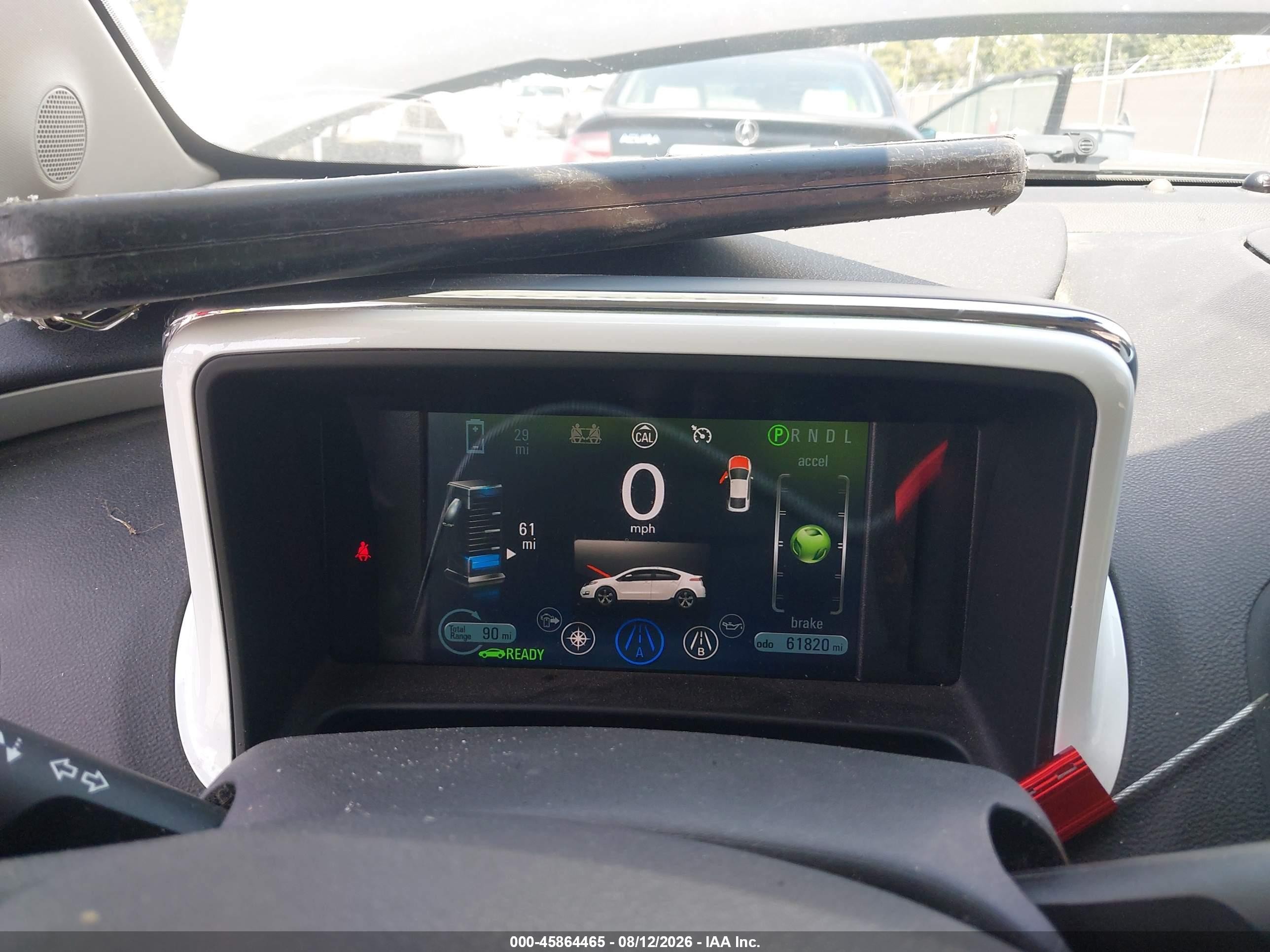 2013 Chevrolet Volt   White vin: 1G1RE6E4XDU122007