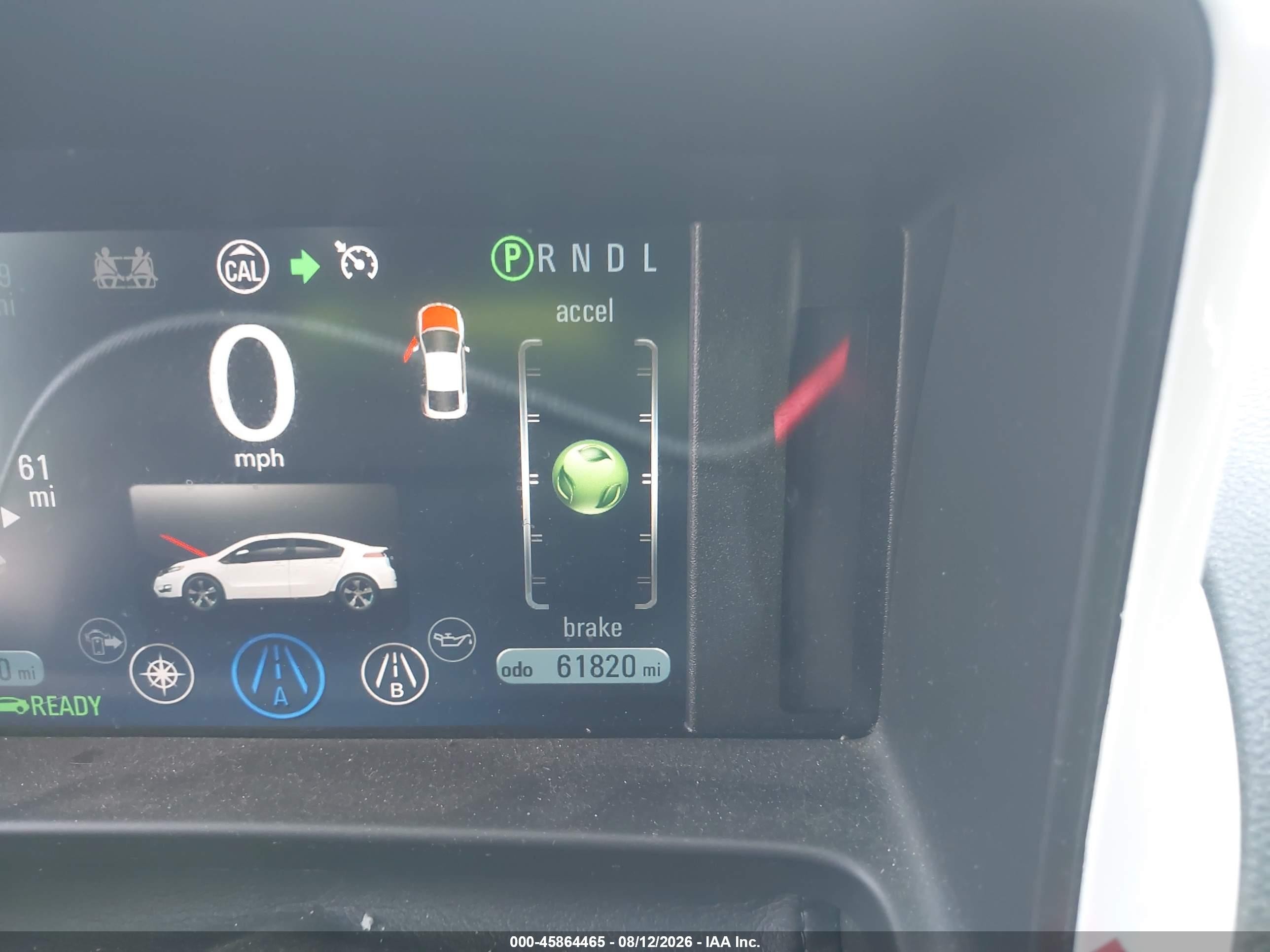 2013 Chevrolet Volt   White vin: 1G1RE6E4XDU122007