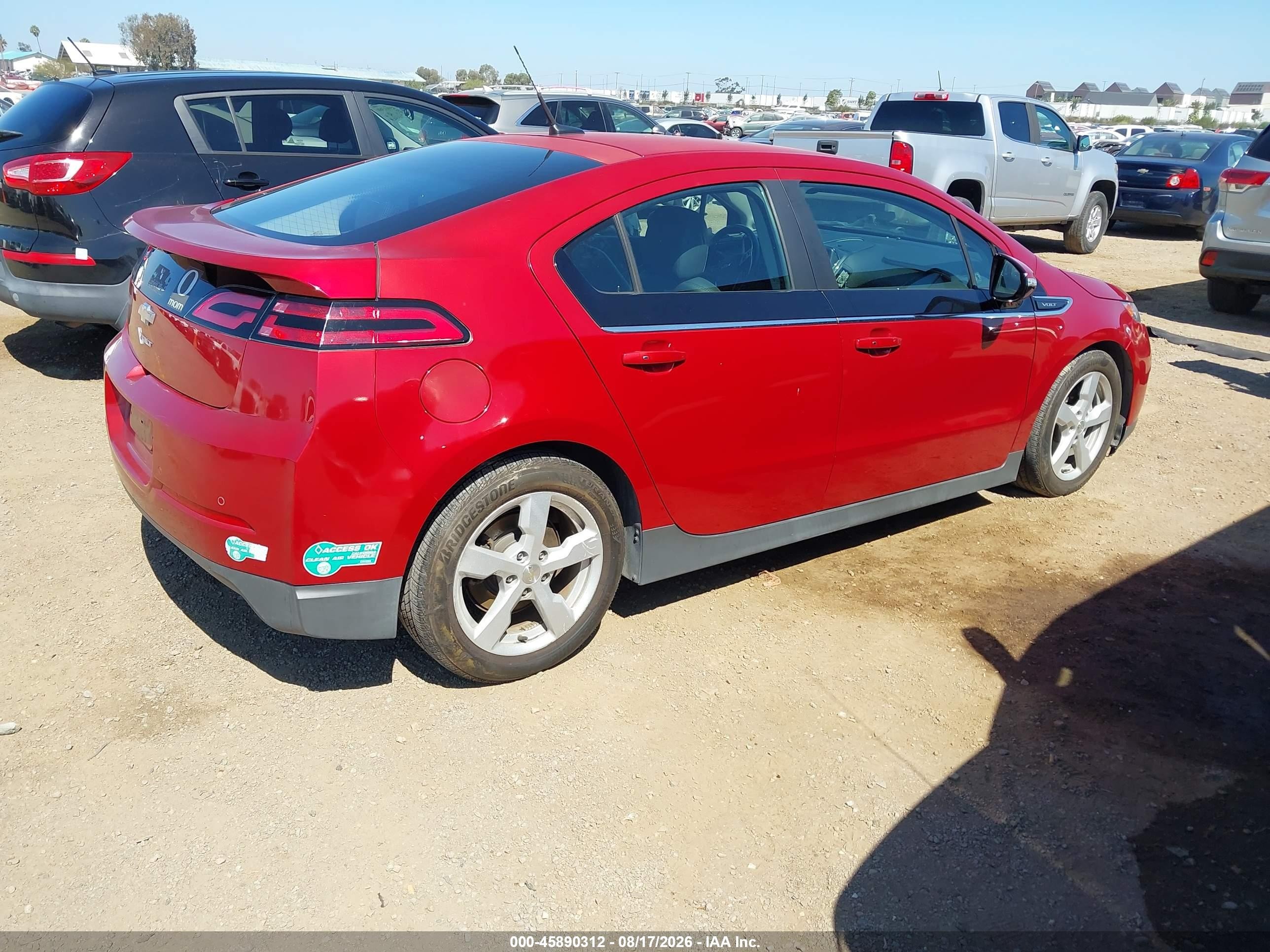 2014 Chevrolet Volt   Red vin: 1G1RF6E42EU152925
