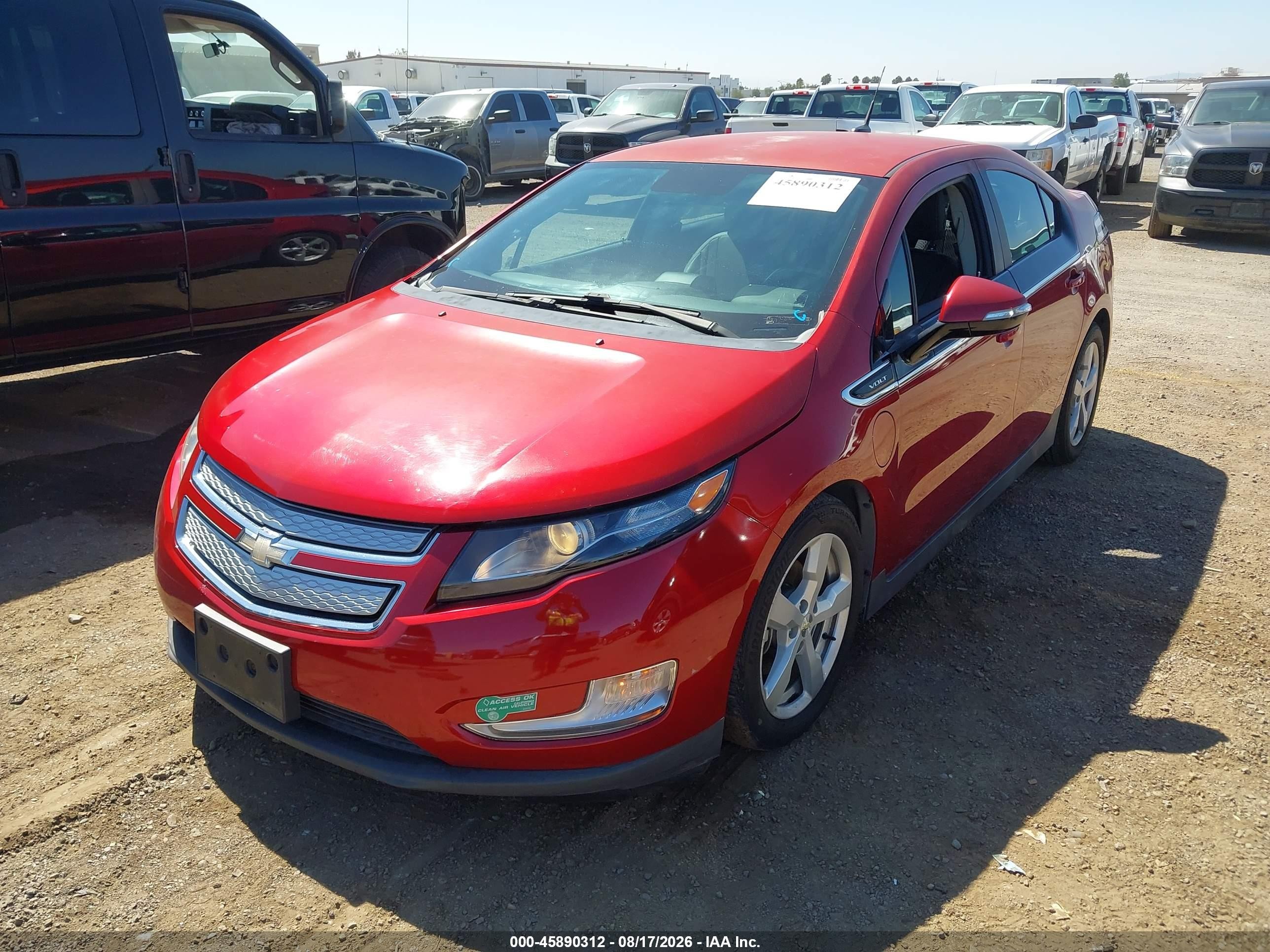 2014 Chevrolet Volt   Red vin: 1G1RF6E42EU152925