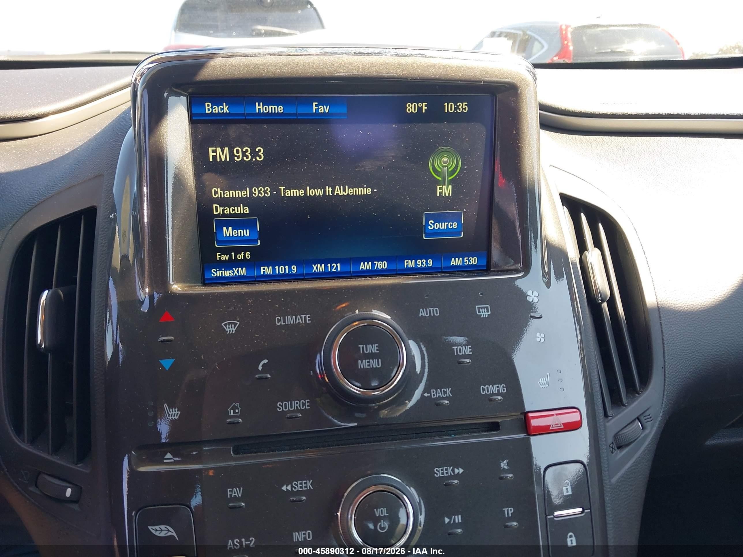 2014 Chevrolet Volt   Red vin: 1G1RF6E42EU152925