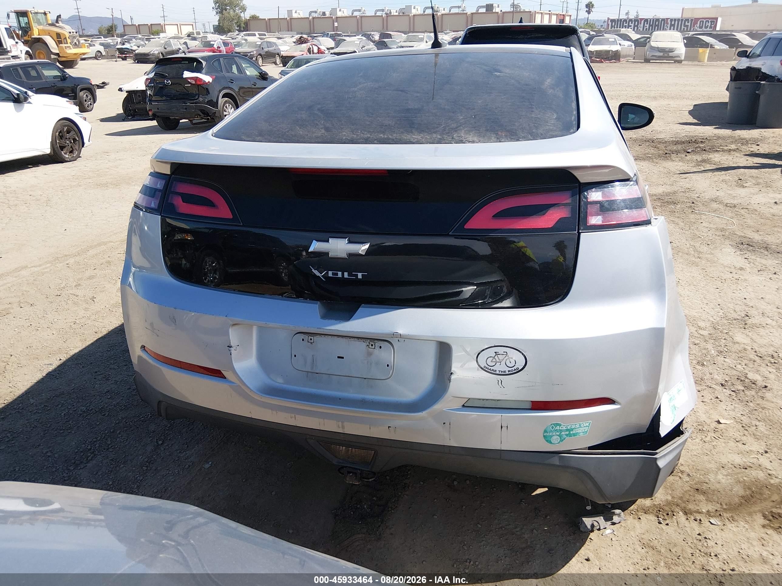2013 Chevrolet Volt   Серебряный vin: 1G1RF6E43DU111914