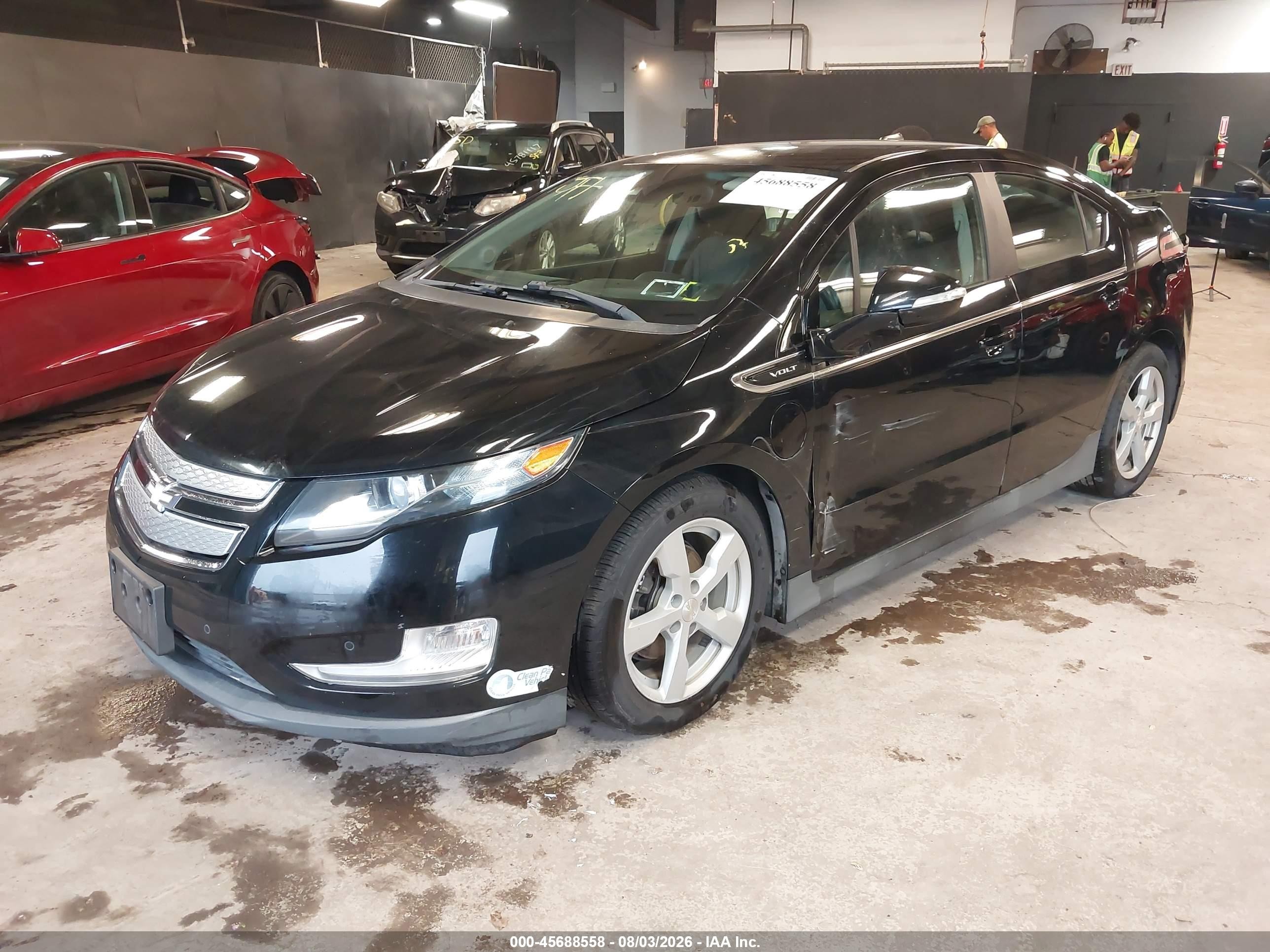 2014 Chevrolet Volt   Черный vin: 1G1RF6E43EU151153