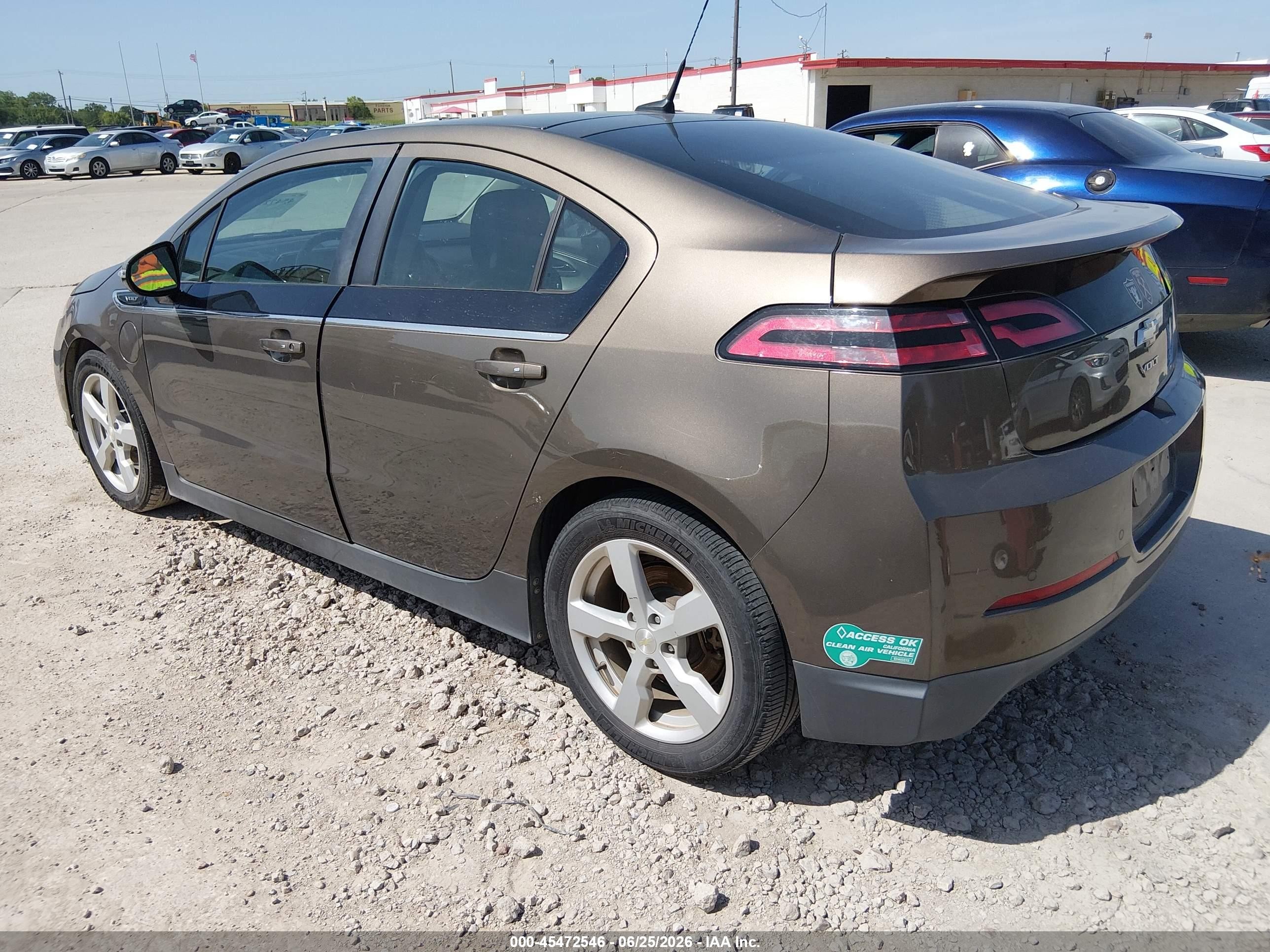 2014 Chevrolet Volt   Brown vin: 1G1RF6E43EU172861