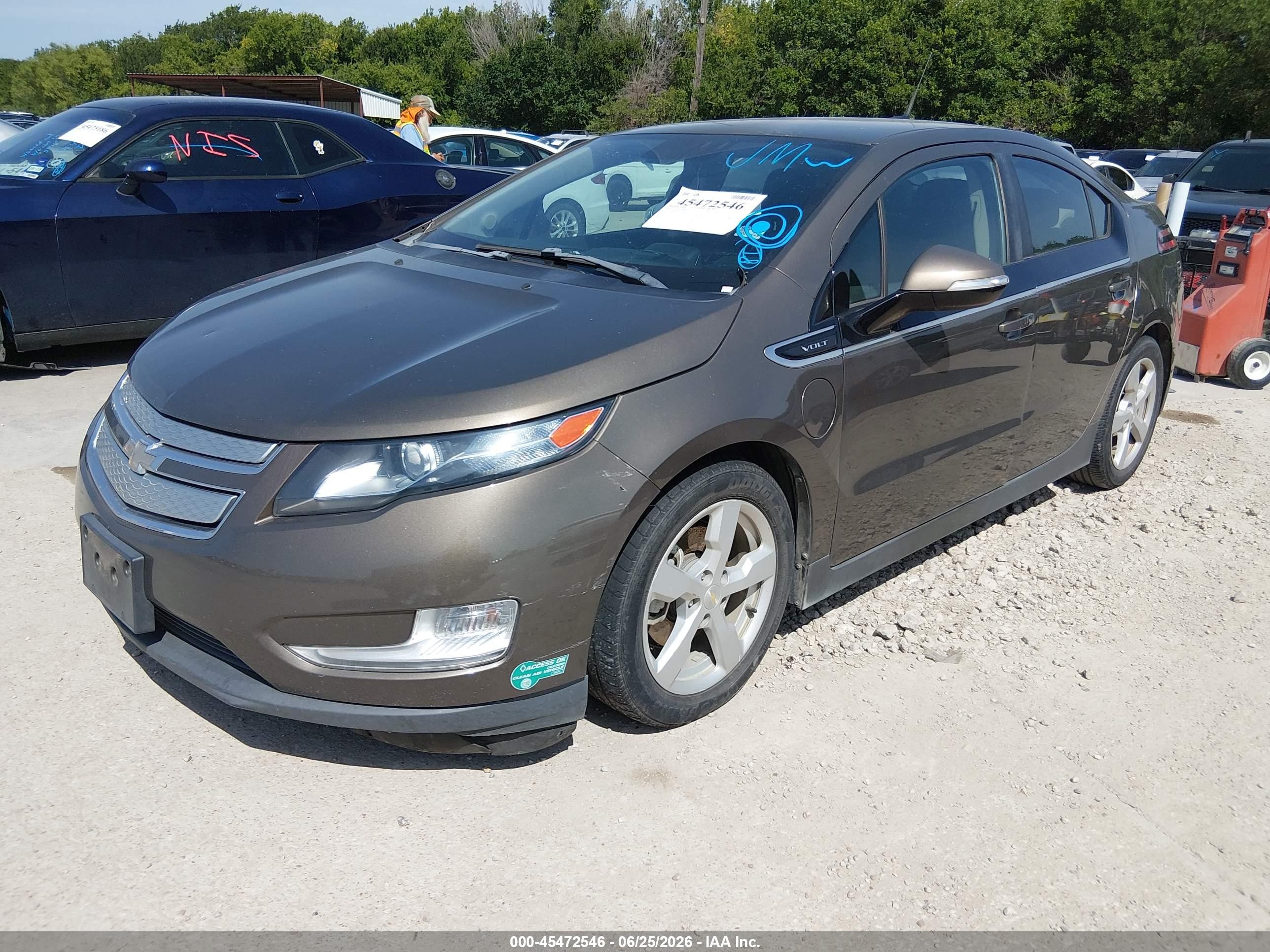 2014 Chevrolet Volt   Brown vin: 1G1RF6E43EU172861