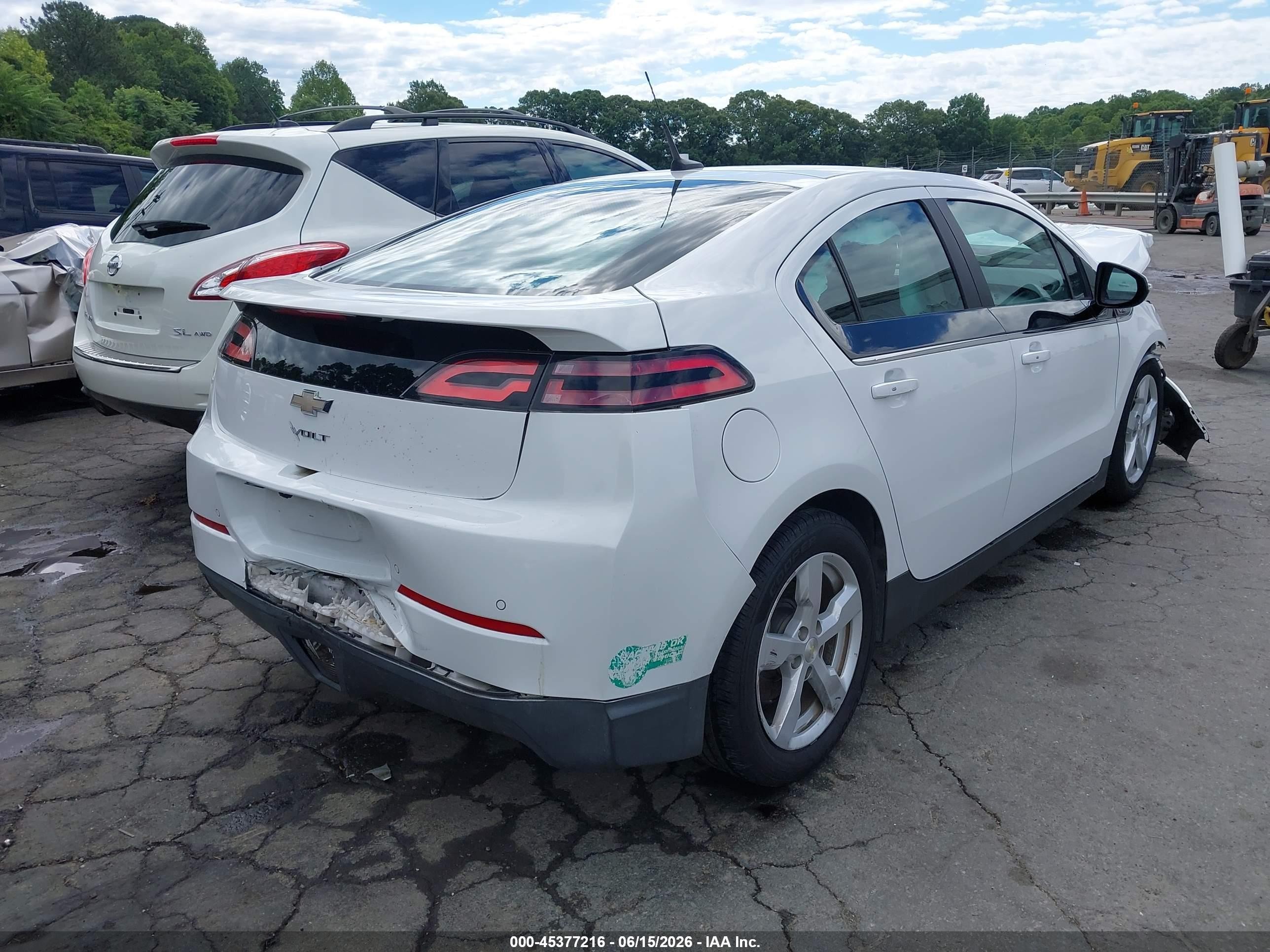 2014 Chevrolet Volt   Белый vin: 1G1RF6E44EU173839