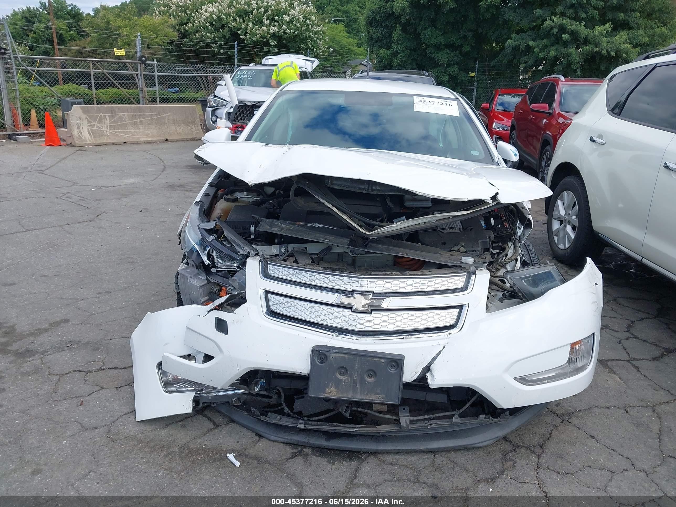 2014 Chevrolet Volt   Белый vin: 1G1RF6E44EU173839