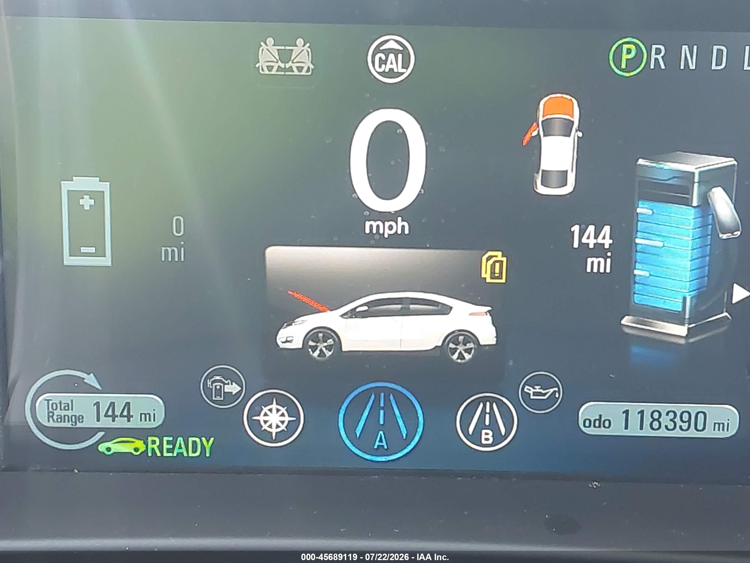 2013 Chevrolet Volt   White vin: 1G1RF6E47DU133639