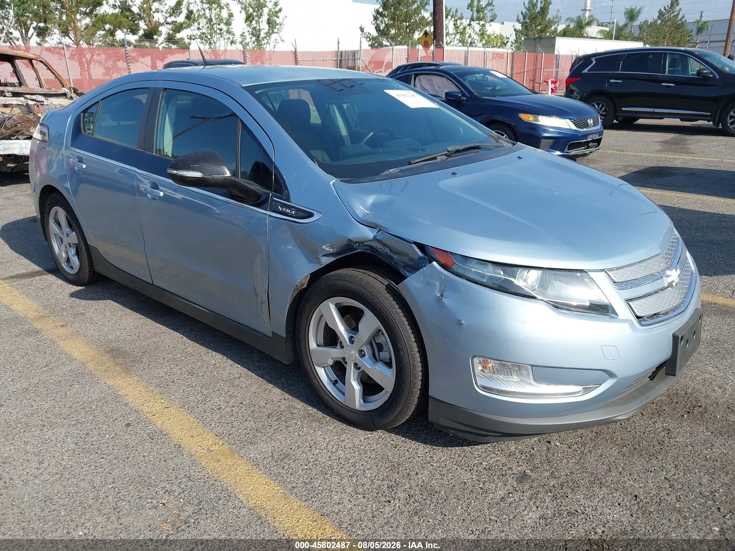2014 Chevrolet Volt   Light Blue vin: 1G1RG6E45EU153905