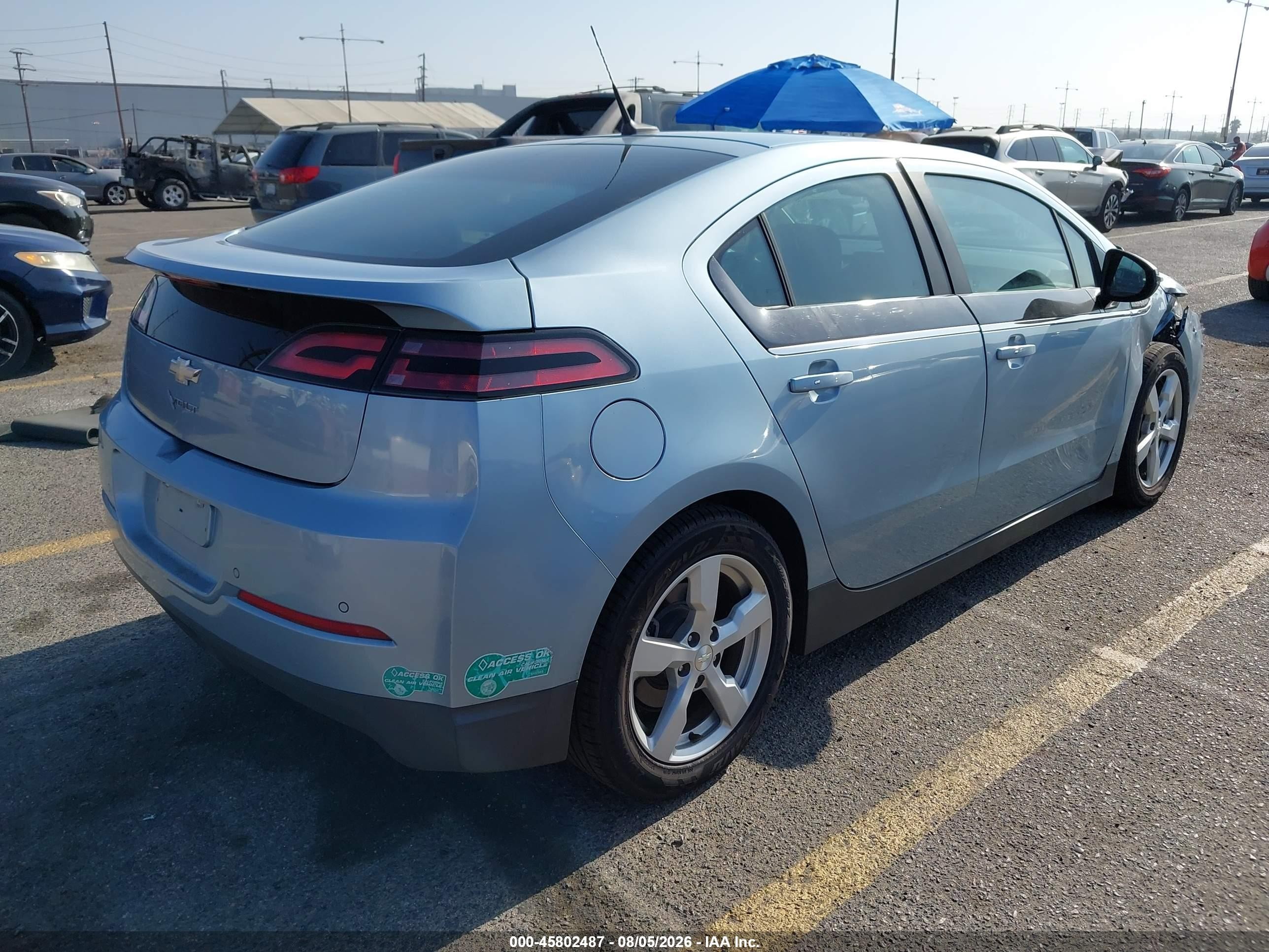 2014 Chevrolet Volt Light Blue vin: 1G1RG6E45EU153905