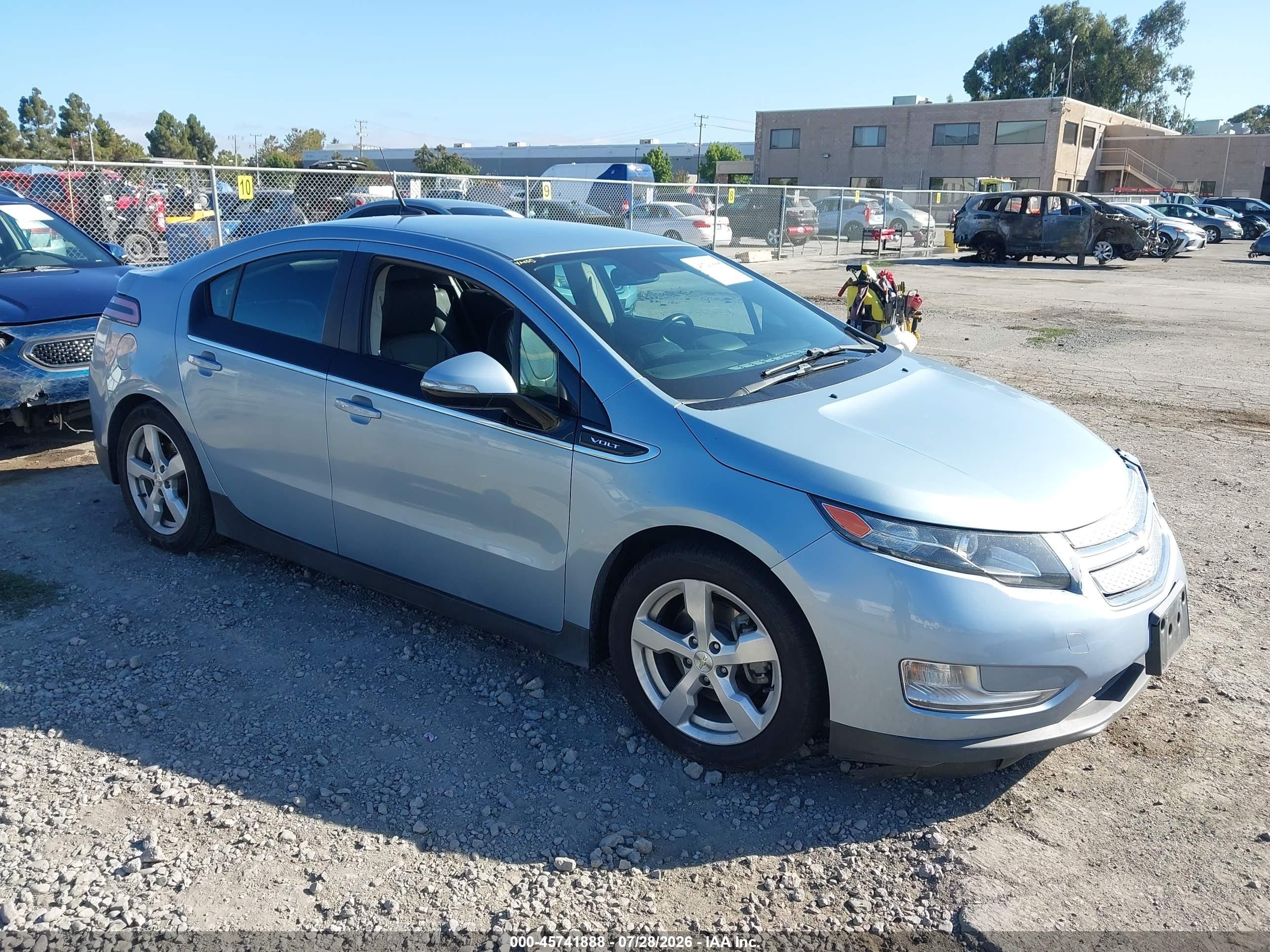 2013 Chevrolet Volt   Light Blue vin: 1G1RH6E40DU113145