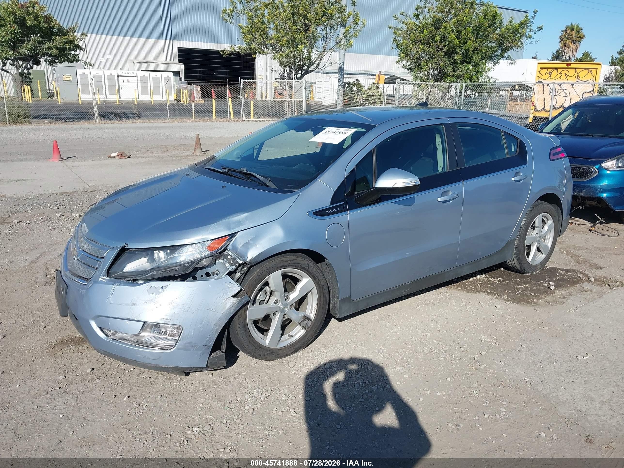 2013 Chevrolet Volt   Light Blue vin: 1G1RH6E40DU113145