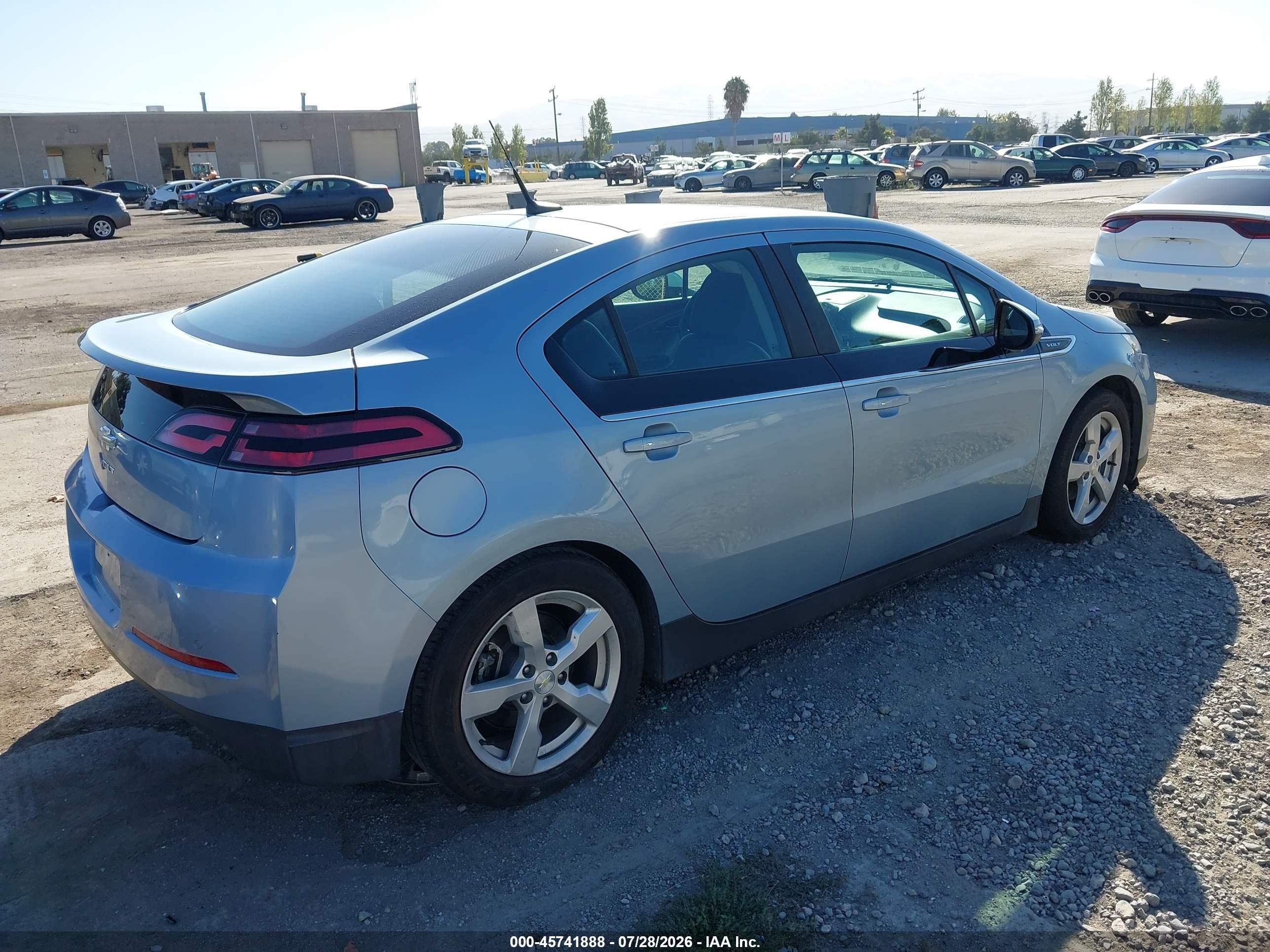 2013 Chevrolet Volt   Light Blue vin: 1G1RH6E40DU113145