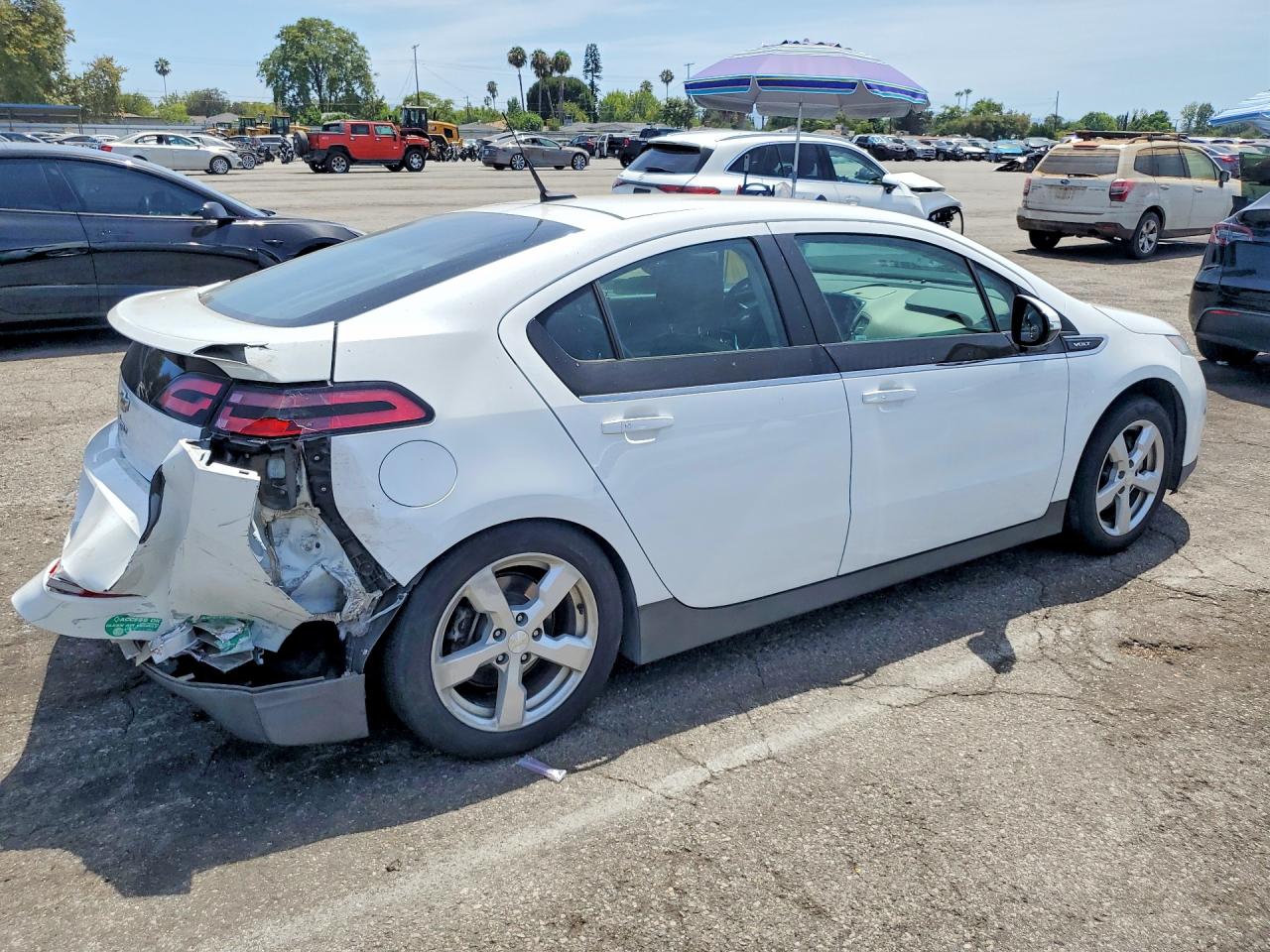 2013 Chevrolet Volt White vin: 1G1RH6E40DU147585