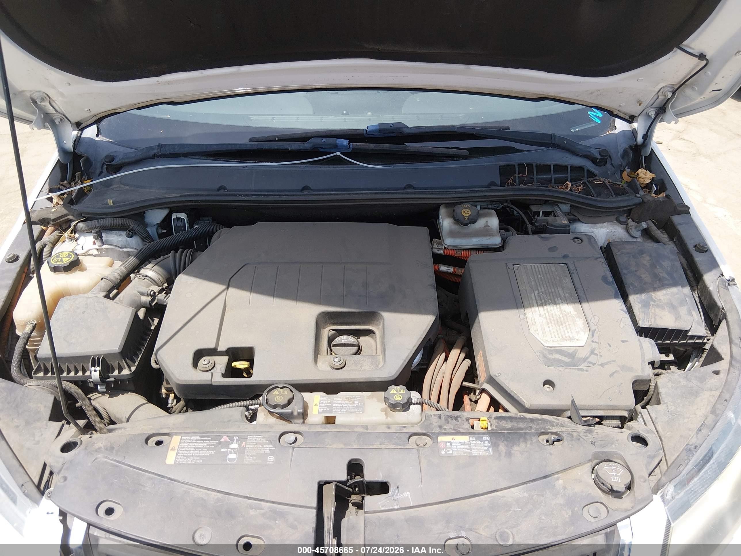 2012 Chevrolet Volt   White vin: 1G1RH6E42CU123254