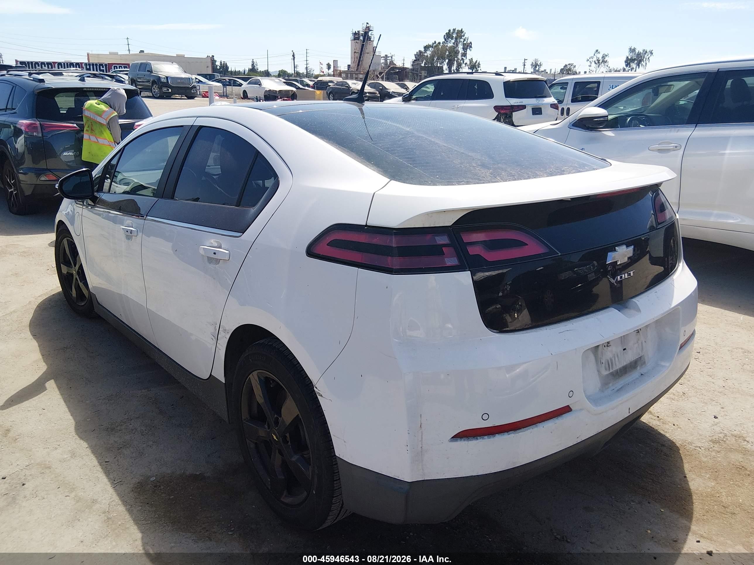 2012 Chevrolet Volt Белый vin: 1G1RH6E42CU125070