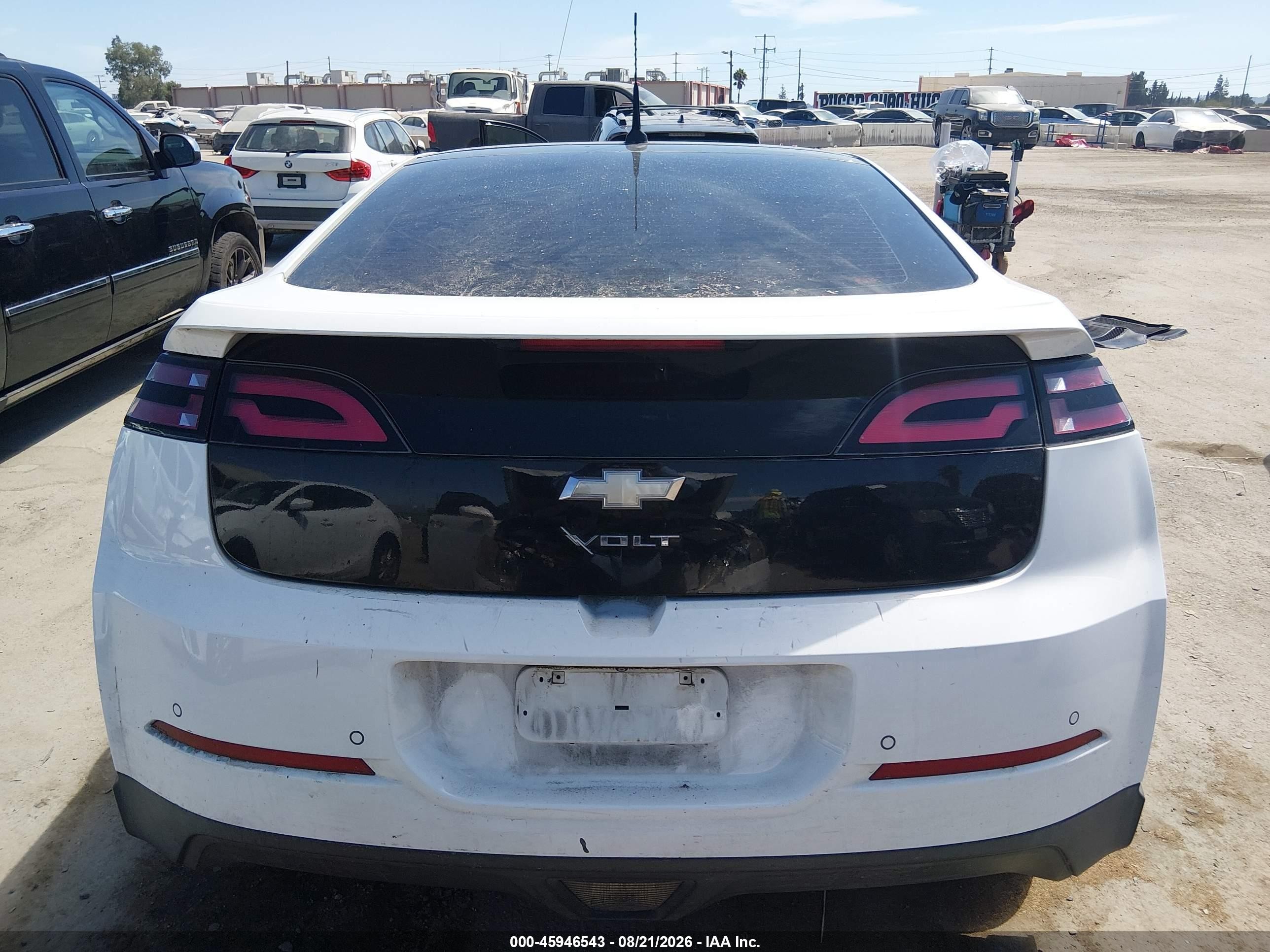 2012 Chevrolet Volt Белый vin: 1G1RH6E42CU125070
