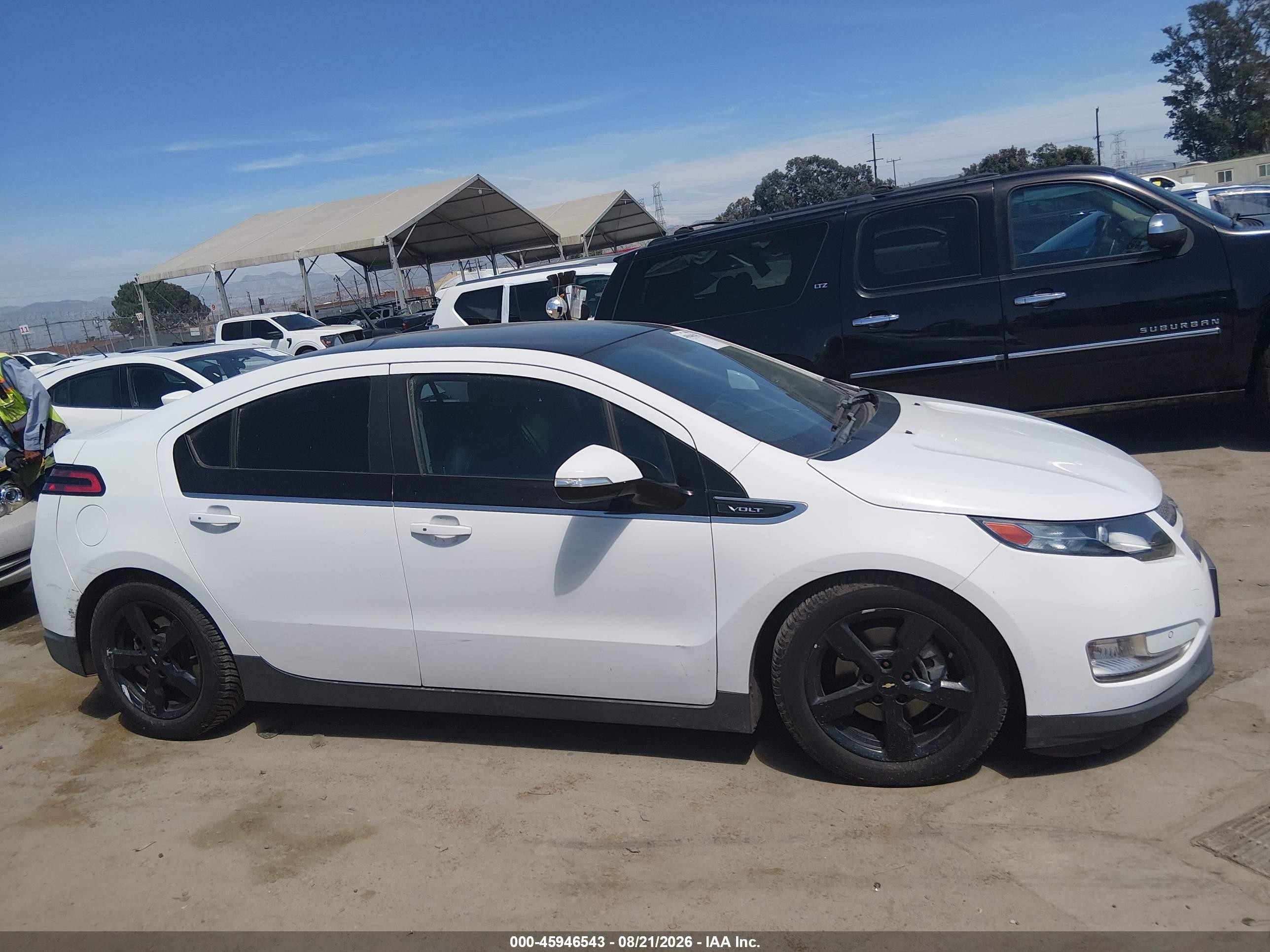 2012 Chevrolet Volt Белый vin: 1G1RH6E42CU125070