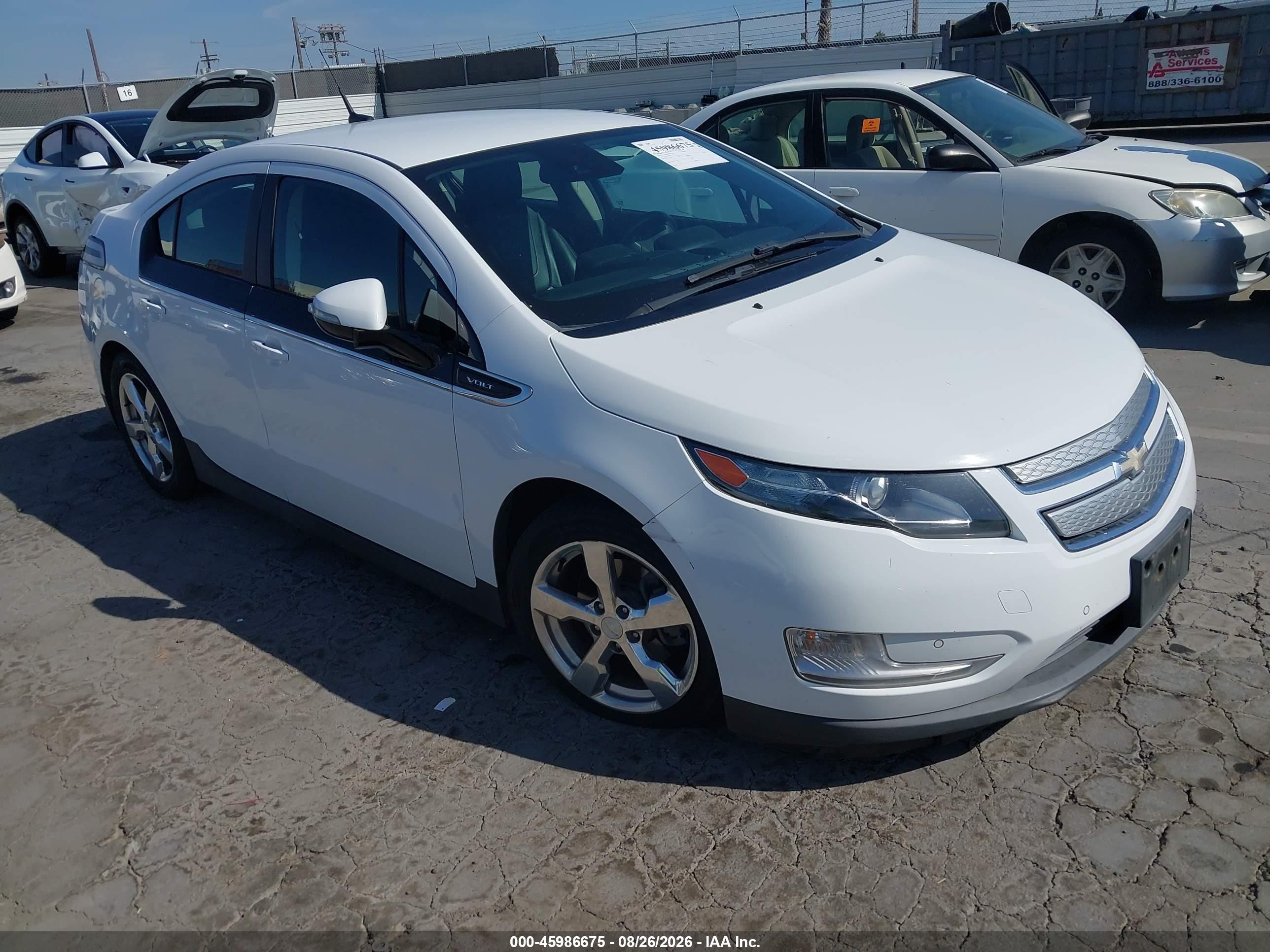2013 Chevrolet Volt White vin: 1G1RH6E42DU120369