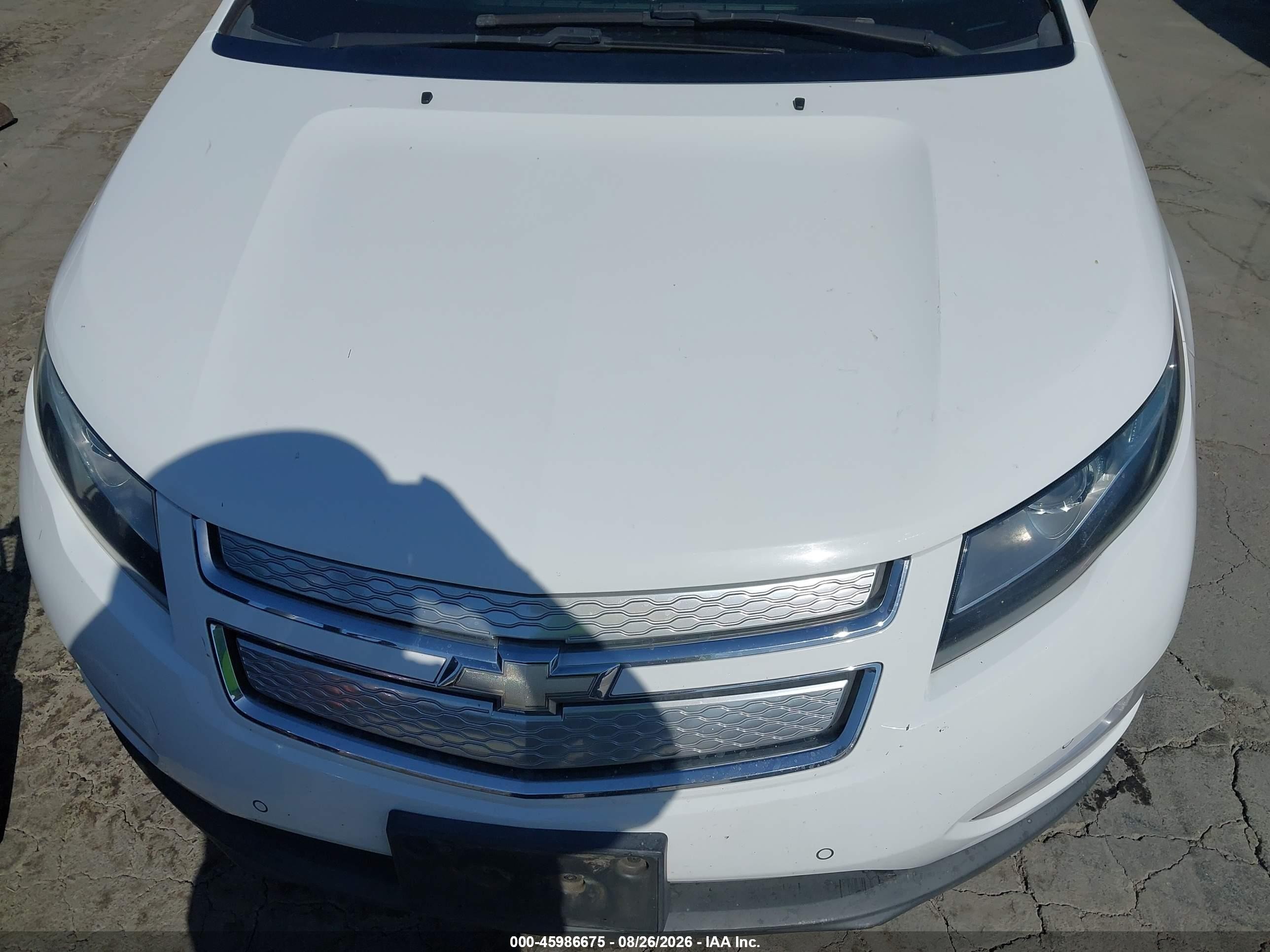 2013 Chevrolet Volt White vin: 1G1RH6E42DU120369