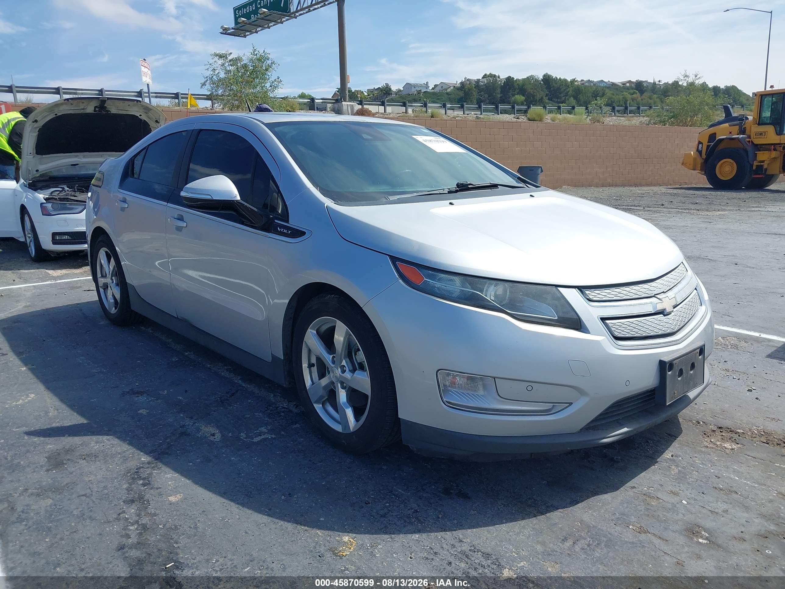 2014 Chevrolet Volt   Silver vin: 1G1RH6E43EU162003