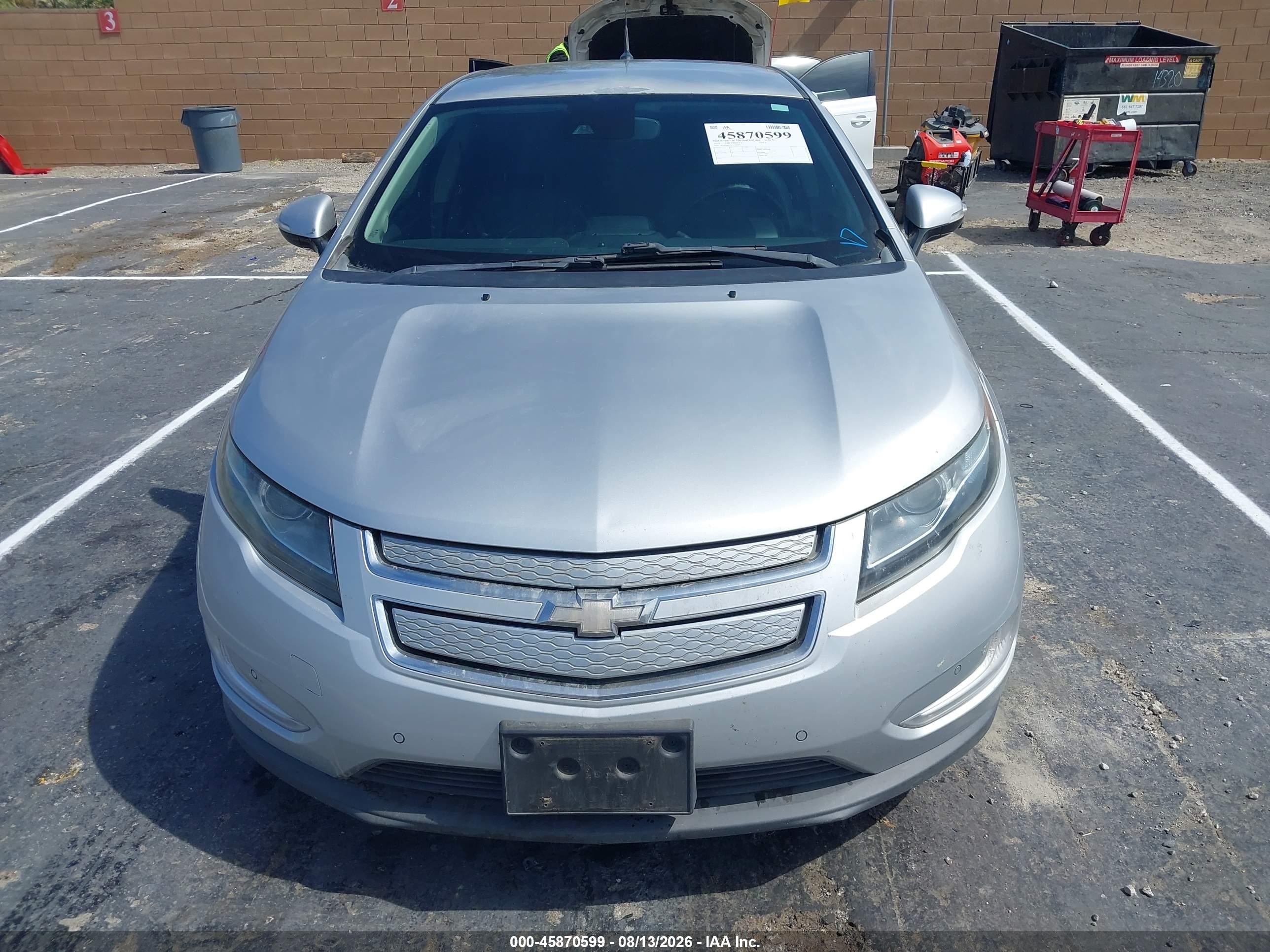 2014 Chevrolet Volt   Silver vin: 1G1RH6E43EU162003
