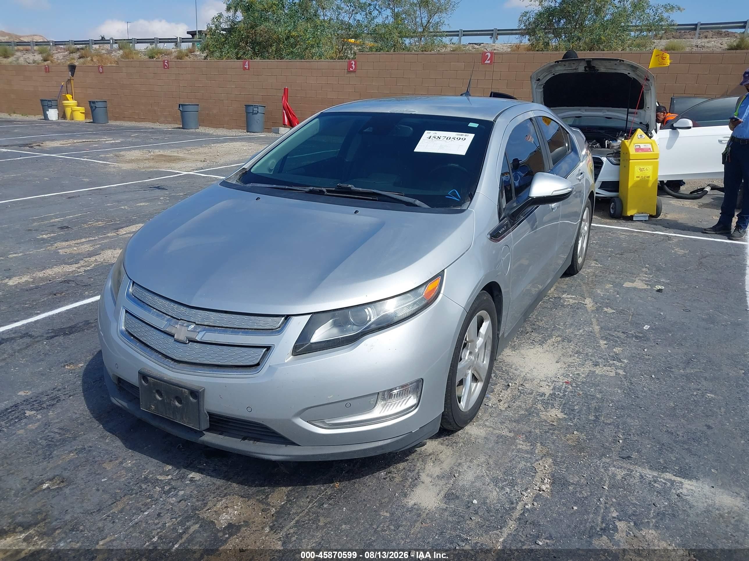 2014 Chevrolet Volt   Silver vin: 1G1RH6E43EU162003