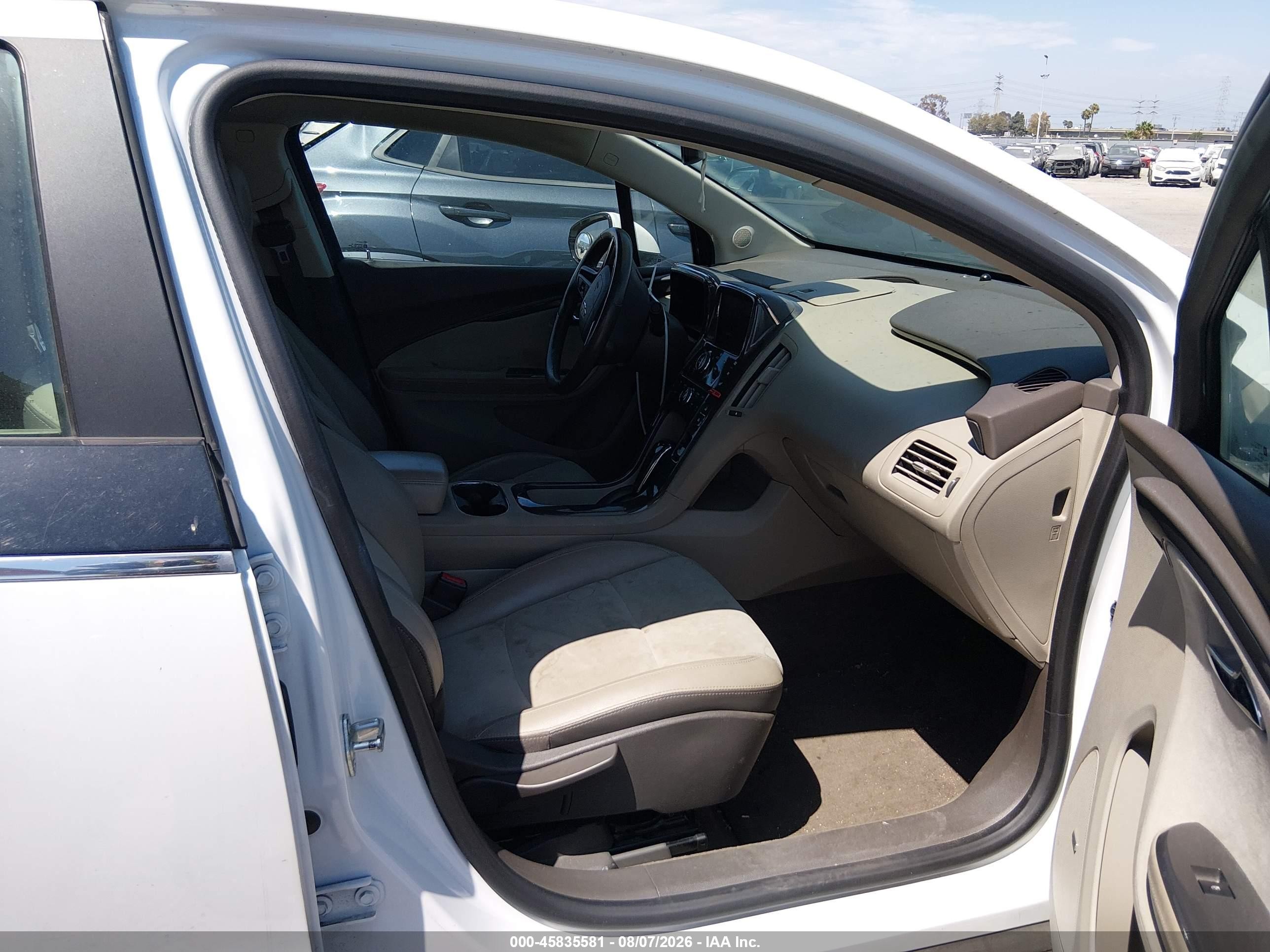 2014 Chevrolet Volt White vin: 1G1RH6E45EU137510