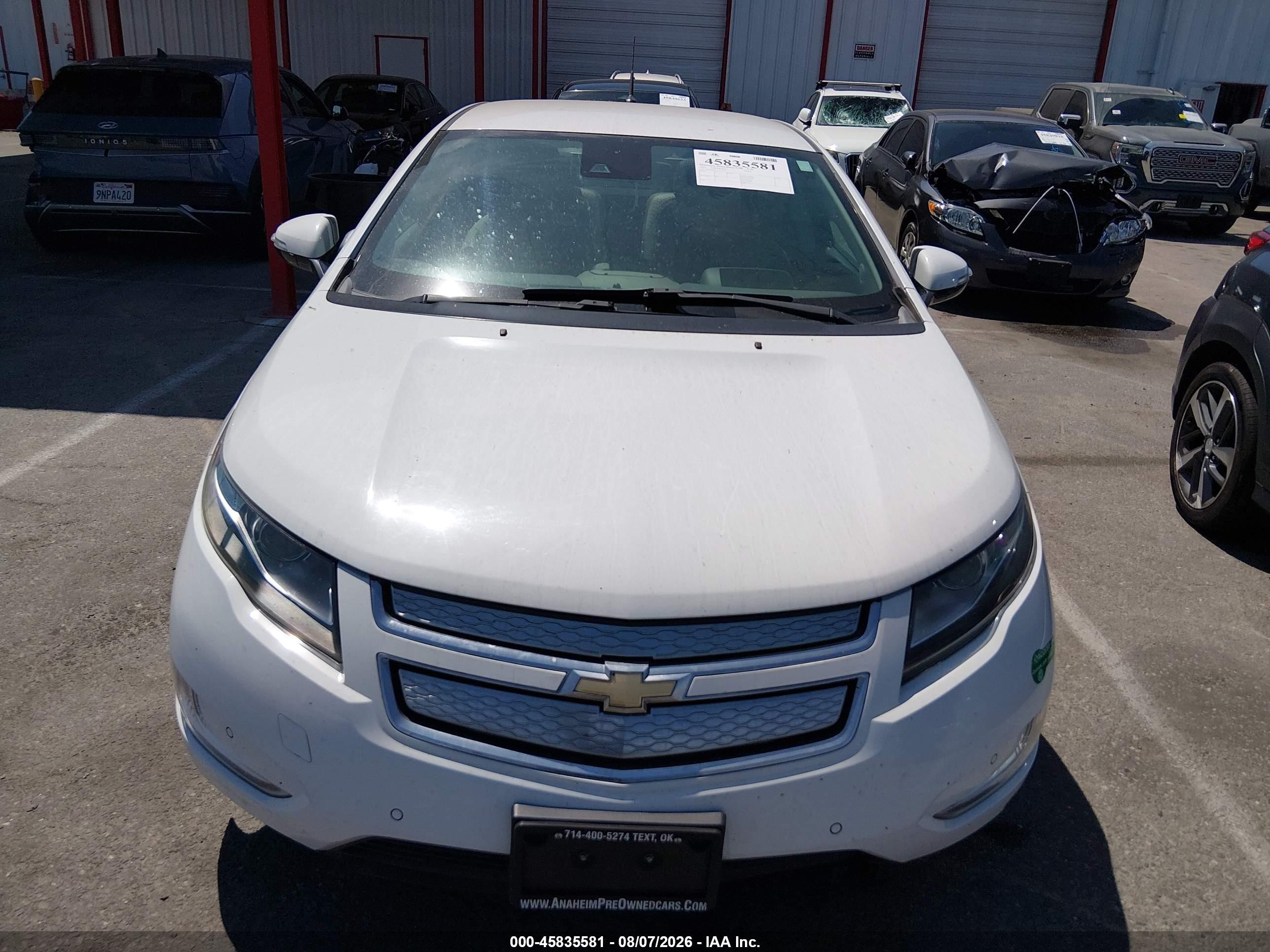 2014 Chevrolet Volt White vin: 1G1RH6E45EU137510